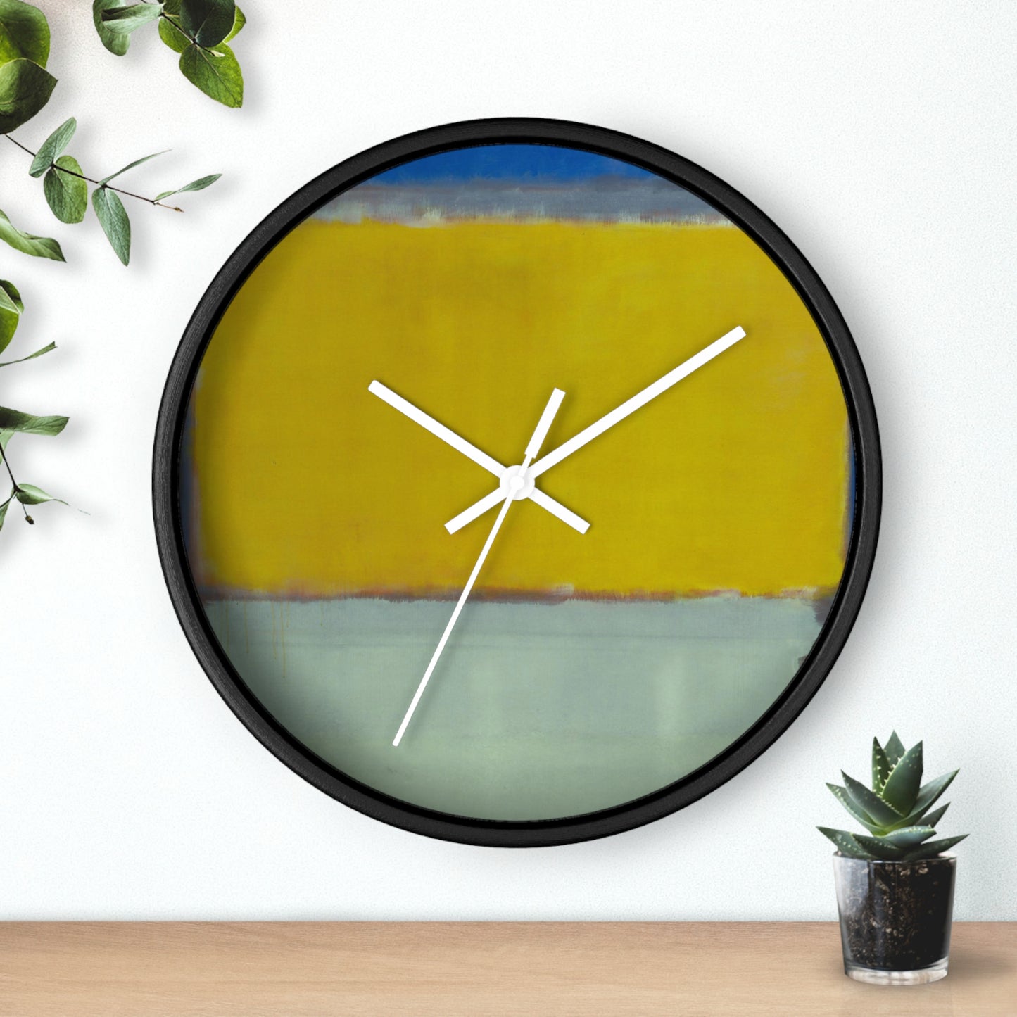 MARK ROTHKO - ABSTRACT - WOODEN WALL ART CLOCK 