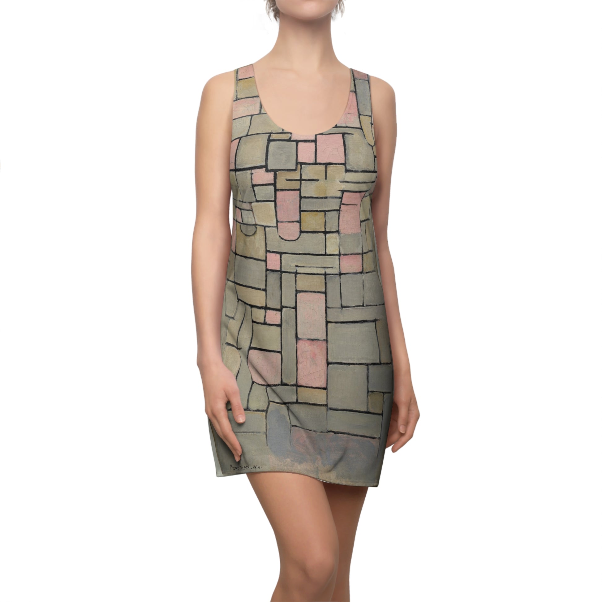 PIET MONDRIAN COMPOSITION 8 - CUT & SEW RACERBACK DRESS