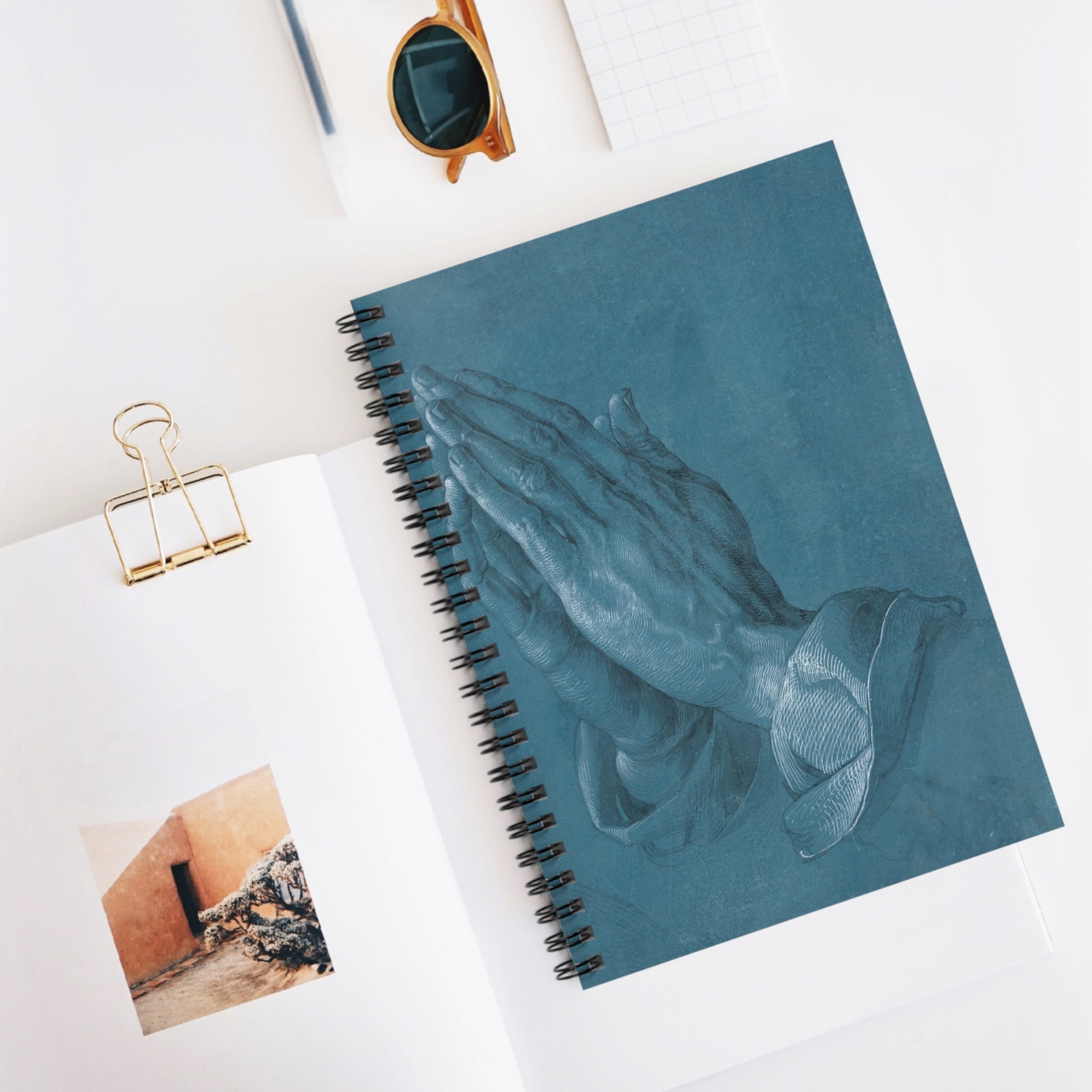 ALBRECHT DURER - PRAYING HANDS - SPIRAL ART NOTEBOOK 