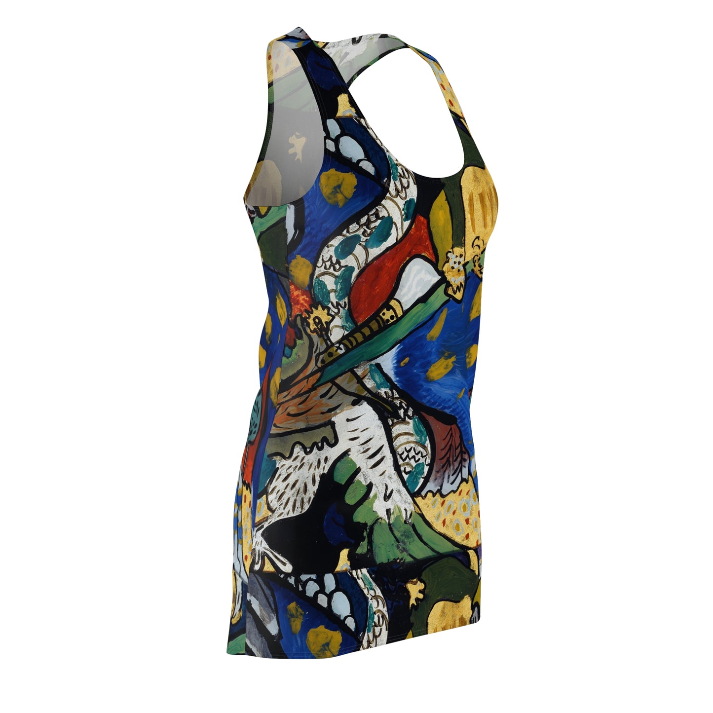 WASSILY KANDINSKY - SAINT GEORGE I (1911) - CUT & SEW RACERBACK DRESS