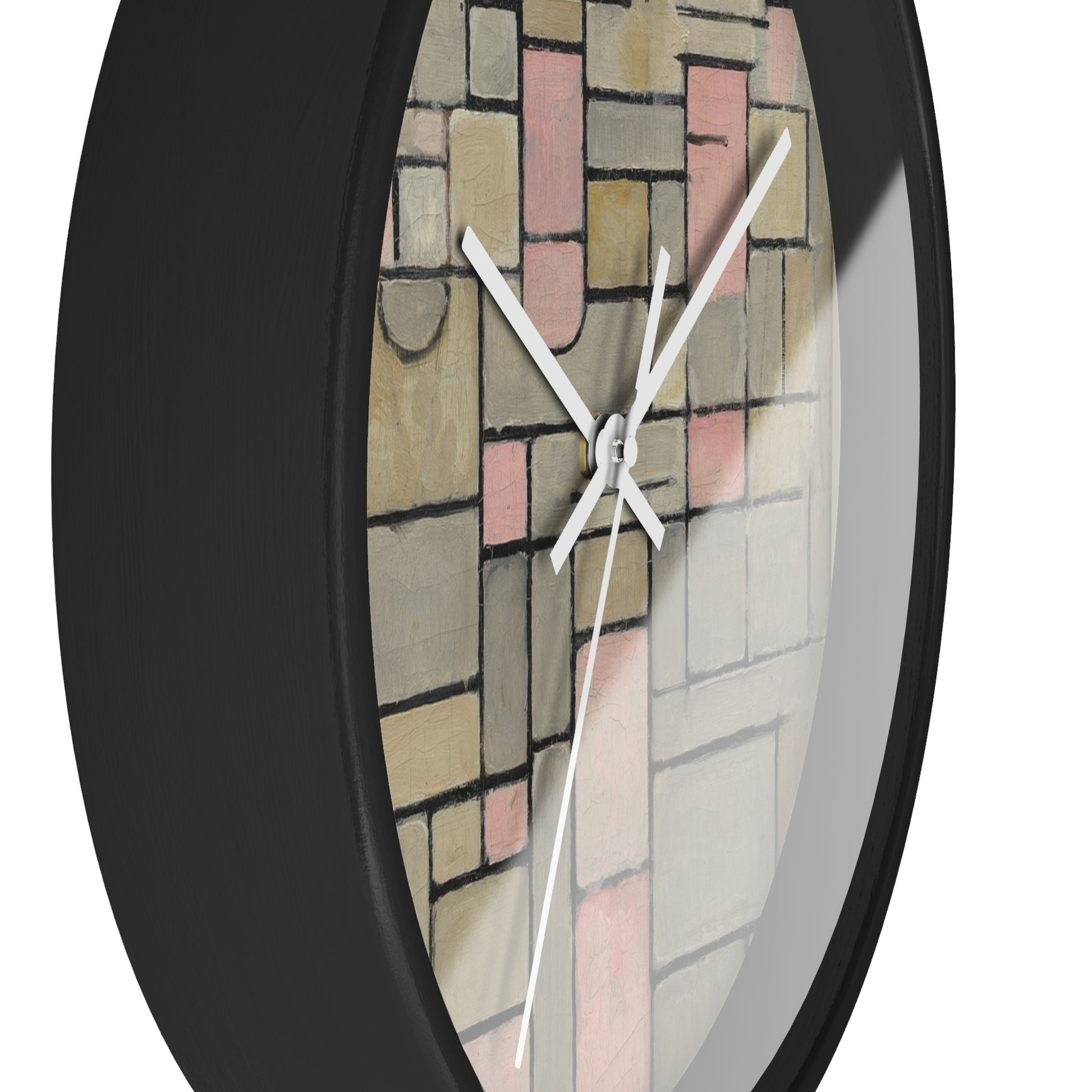 PIET MONDRIAN COMPOSITION 8 (1914) - WOODEN ART WALL CLOCK