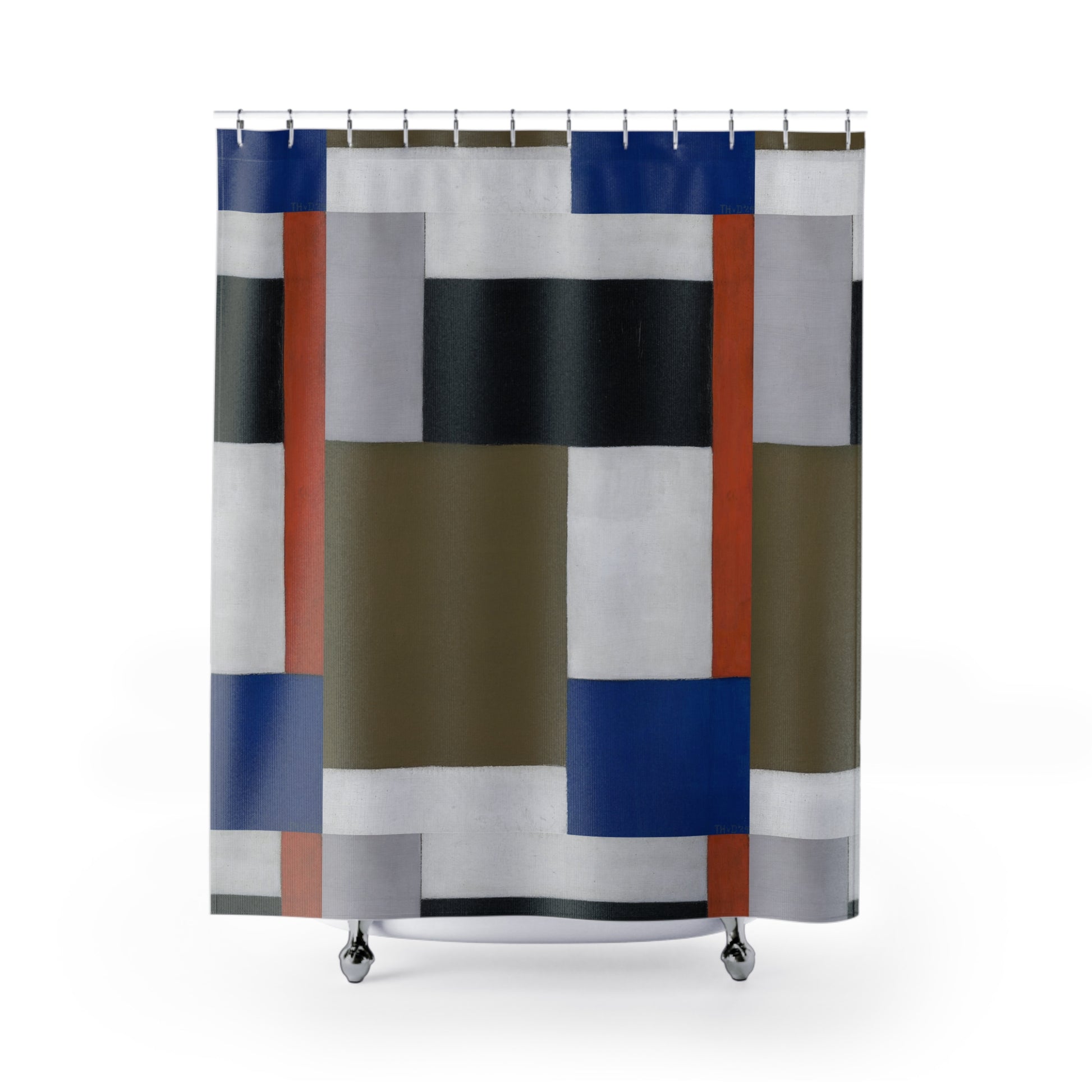 PIET MONDRIAN - COMPOSITION (1923-1924) - SHOWER CURTAIN 