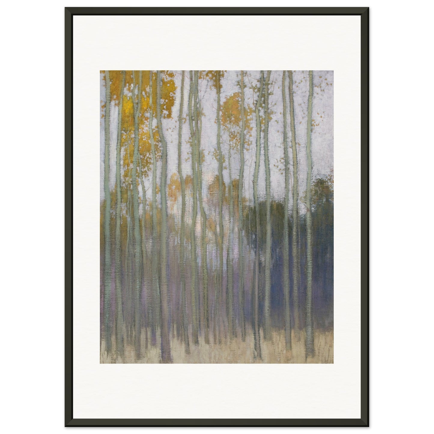 JOHANN WALTER-KURAU - FOREST (MORNING SUN) 1904 - MUSEUM MATTE POSTER IN METAL FRAME