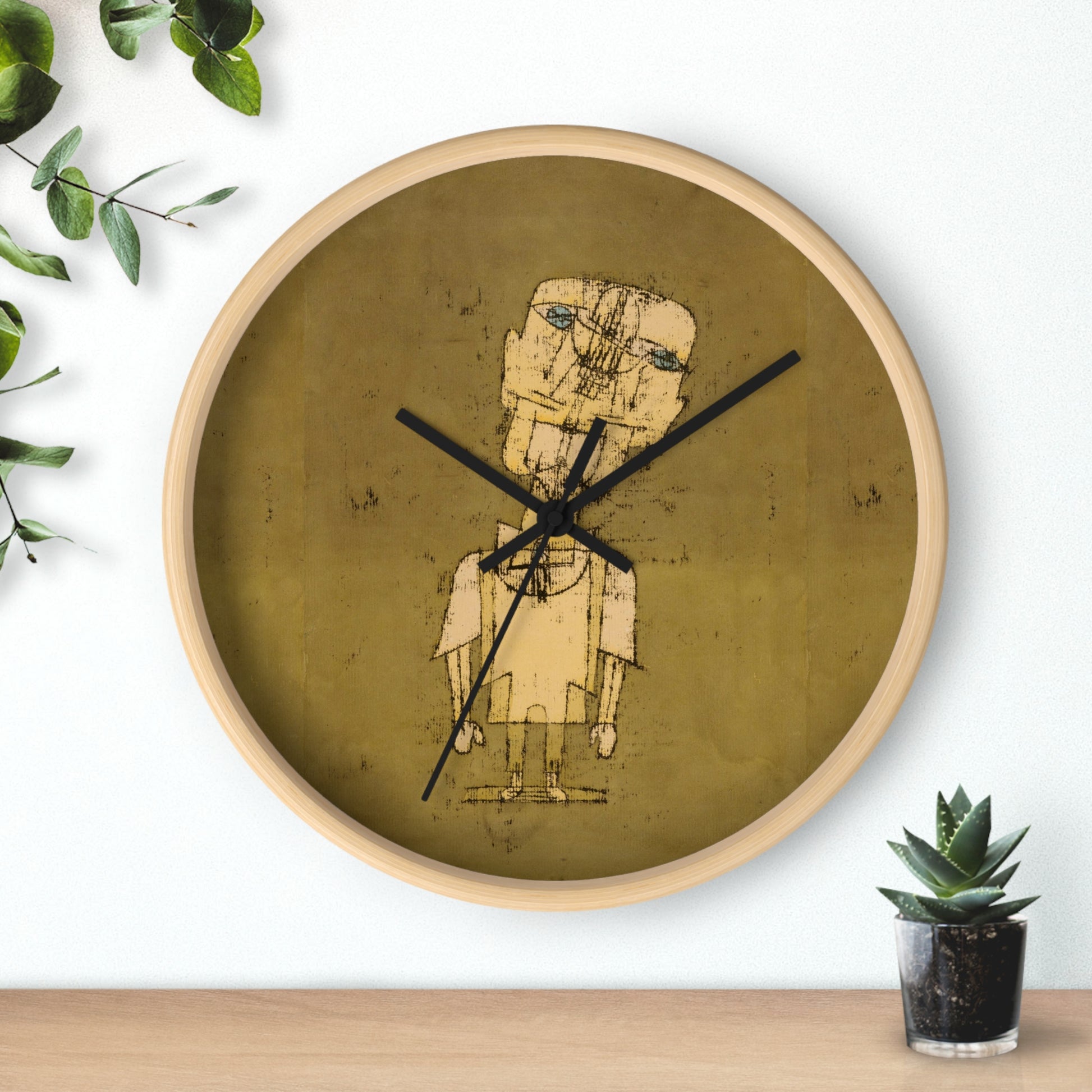 PAUL KLEE - GHOST OF A GENIUS - WOODEN WALL ART CLOCK