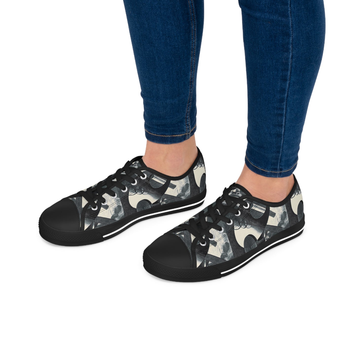 KAROL HILLER - HELIOGRAPHIC COMPOSITION (XXIX) - LOW TOP ART SNEAKERS FOR HER