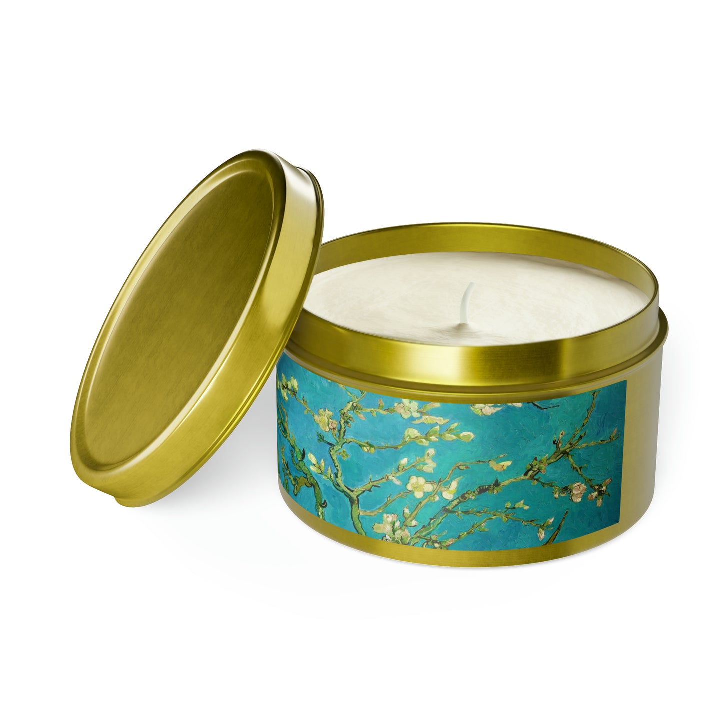 VINCENT VAN GOGH - ALMOND BLOSSOMS - TIN CANDLE - LOVED!