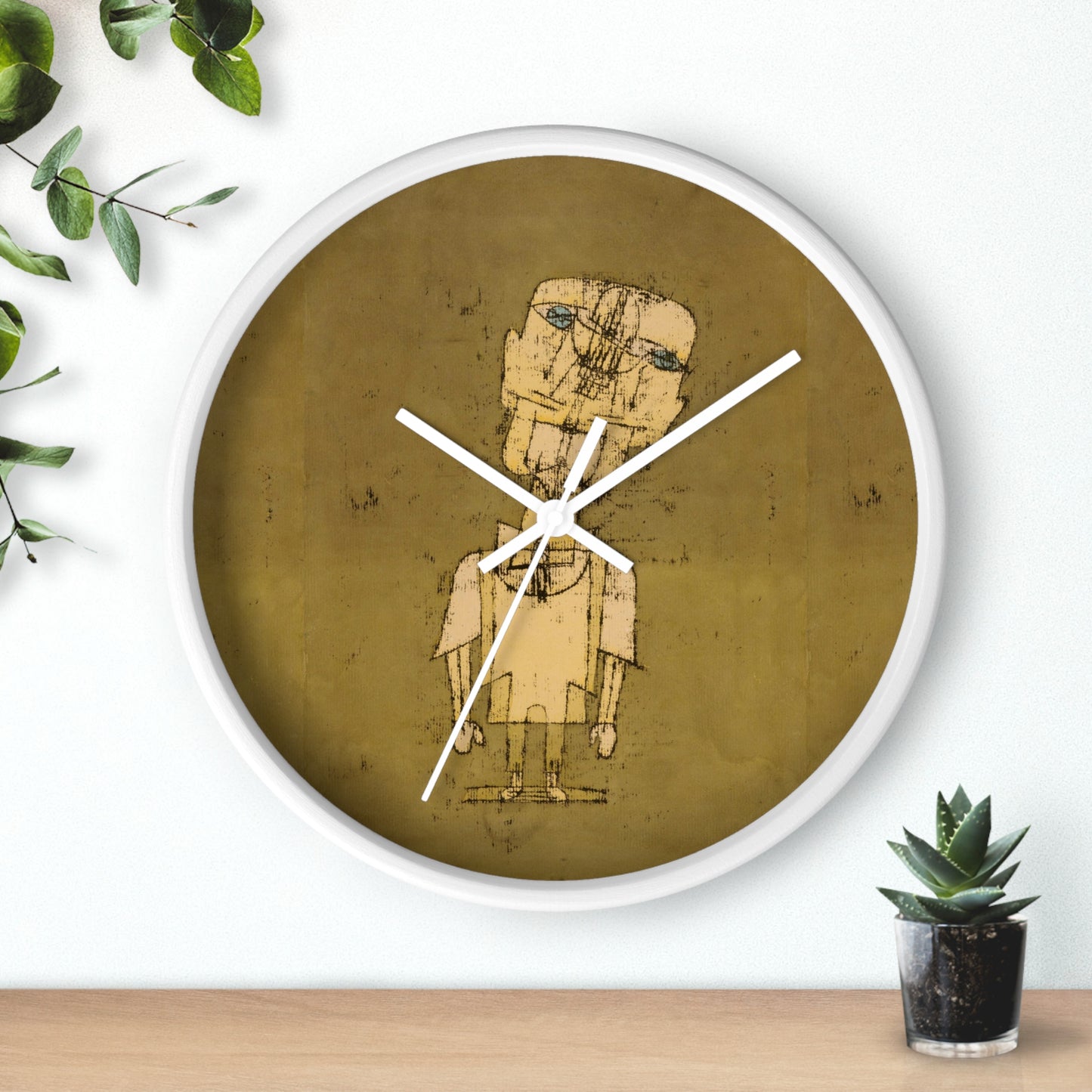 PAUL KLEE - GHOST OF A GENIUS - WOODEN WALL ART CLOCK