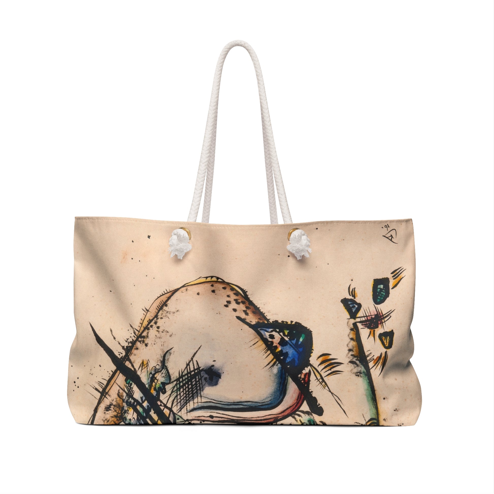 WASSILY KANDINSKY - WATERCOLOUR WITH SEVEN STROKES - WEEKENDER TOTE BAG