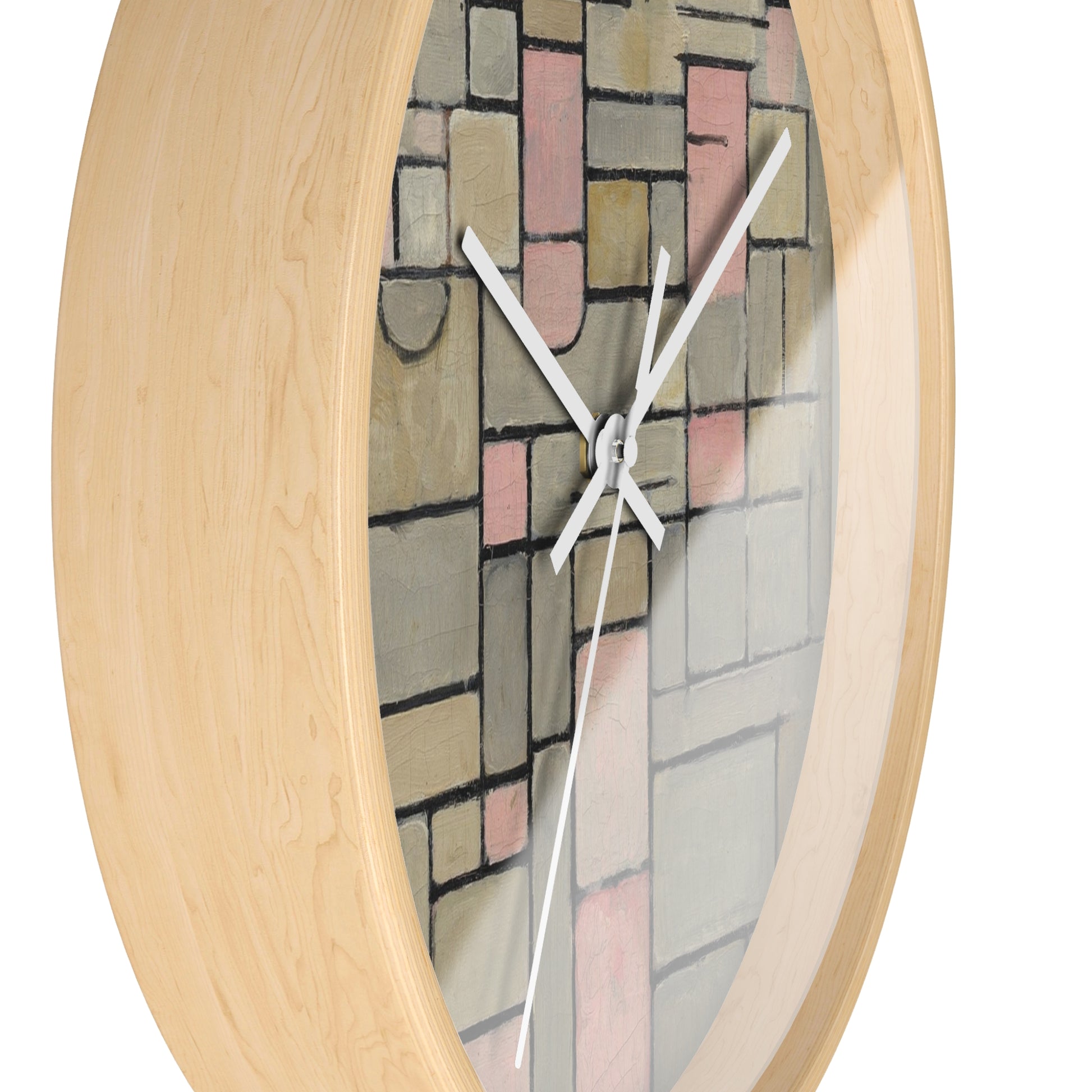 PIET MONDRIAN COMPOSITION 8 (1914) - WOODEN ART WALL CLOCK