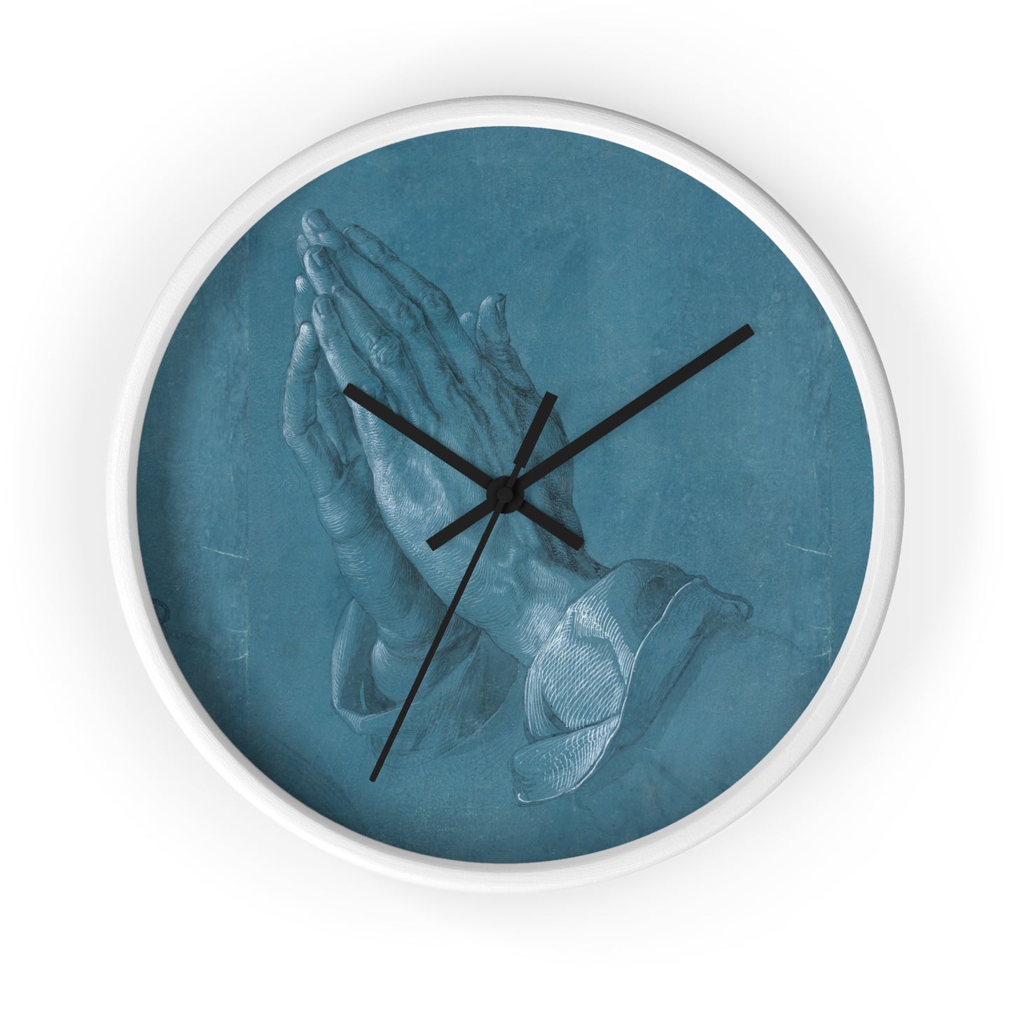 ALBRECHT DURER - PRAYING HANDS - WOODEN WALL ART CLOCK