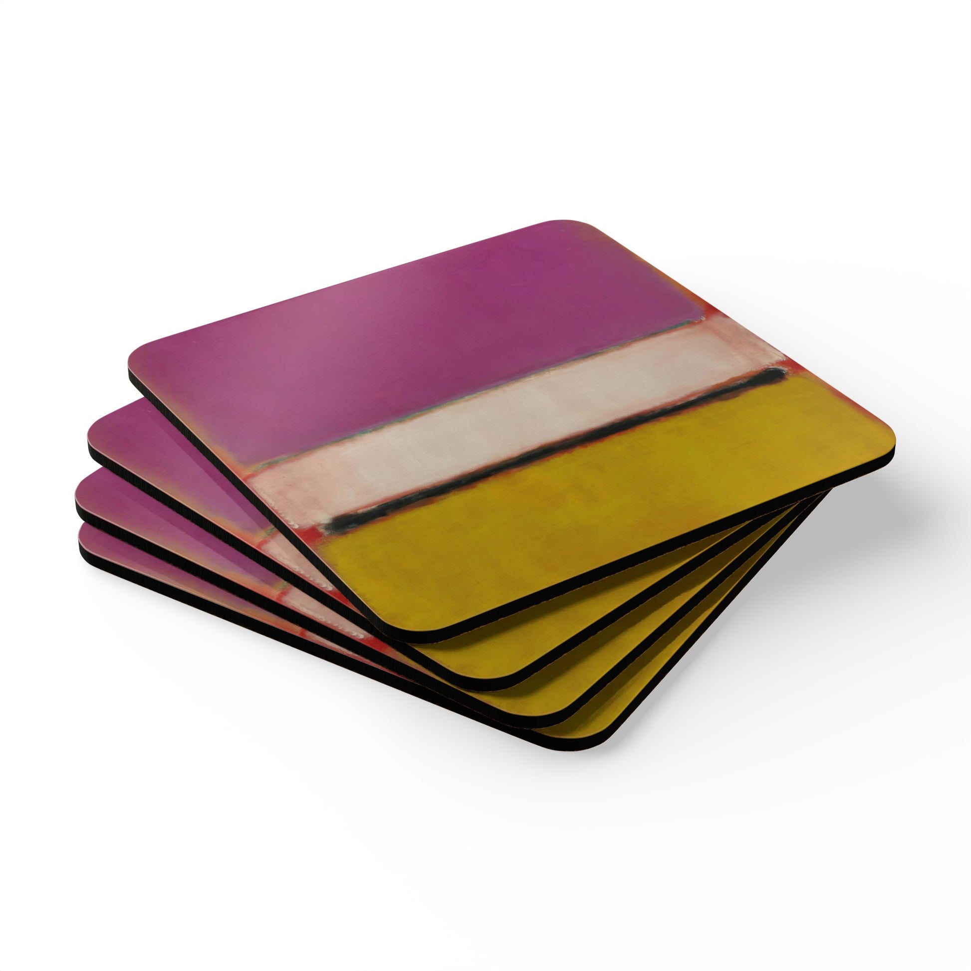 MARK ROTHKO - ABSTRACT - CORKWOOD COASTER SET