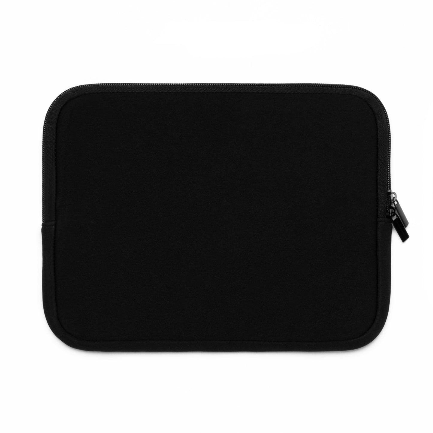 a black laptop case sitting on top of a white surface