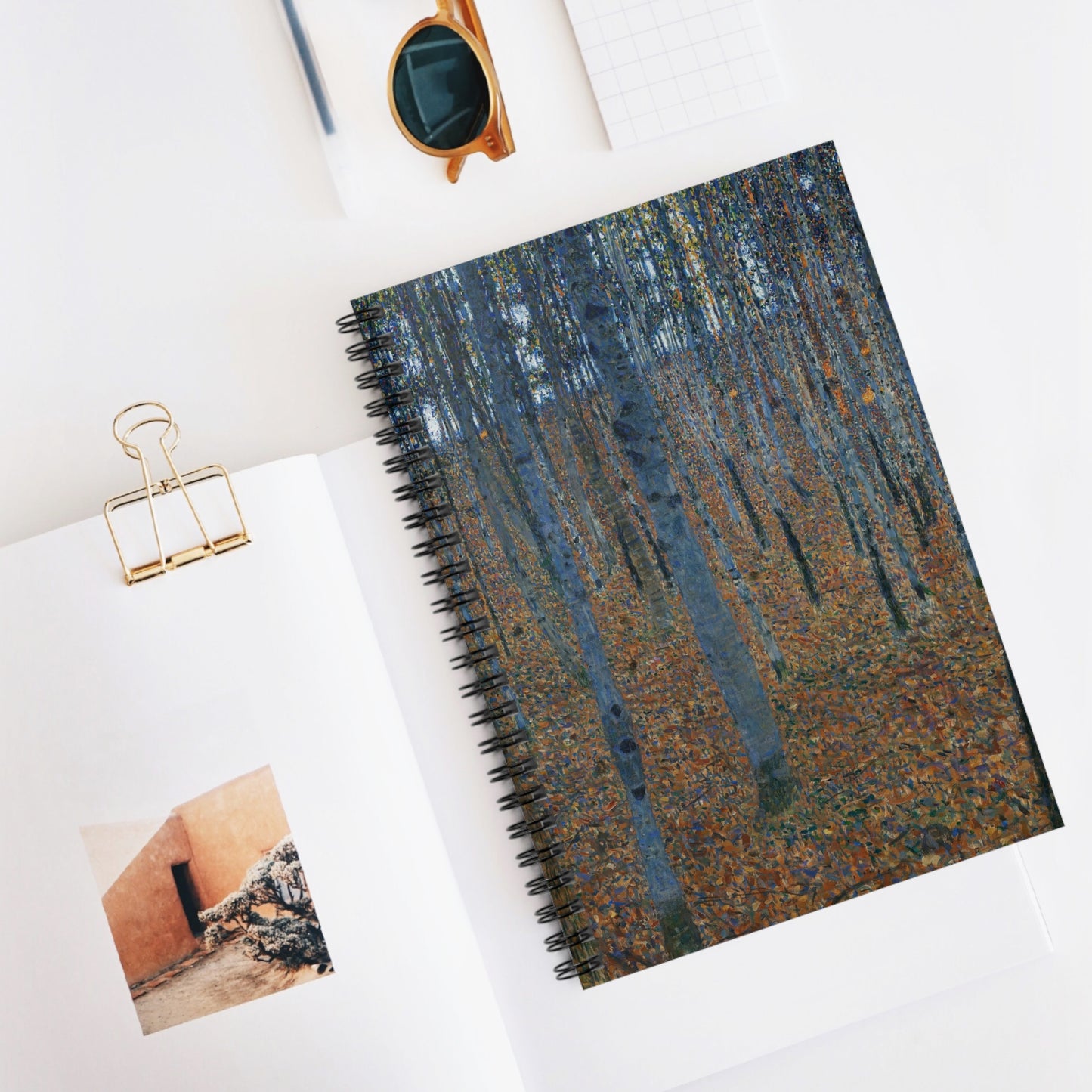 GUSTAV KLIMT - BEECH GROVE I  (c. 1902) - SPIRAL ART NOTEBOOK