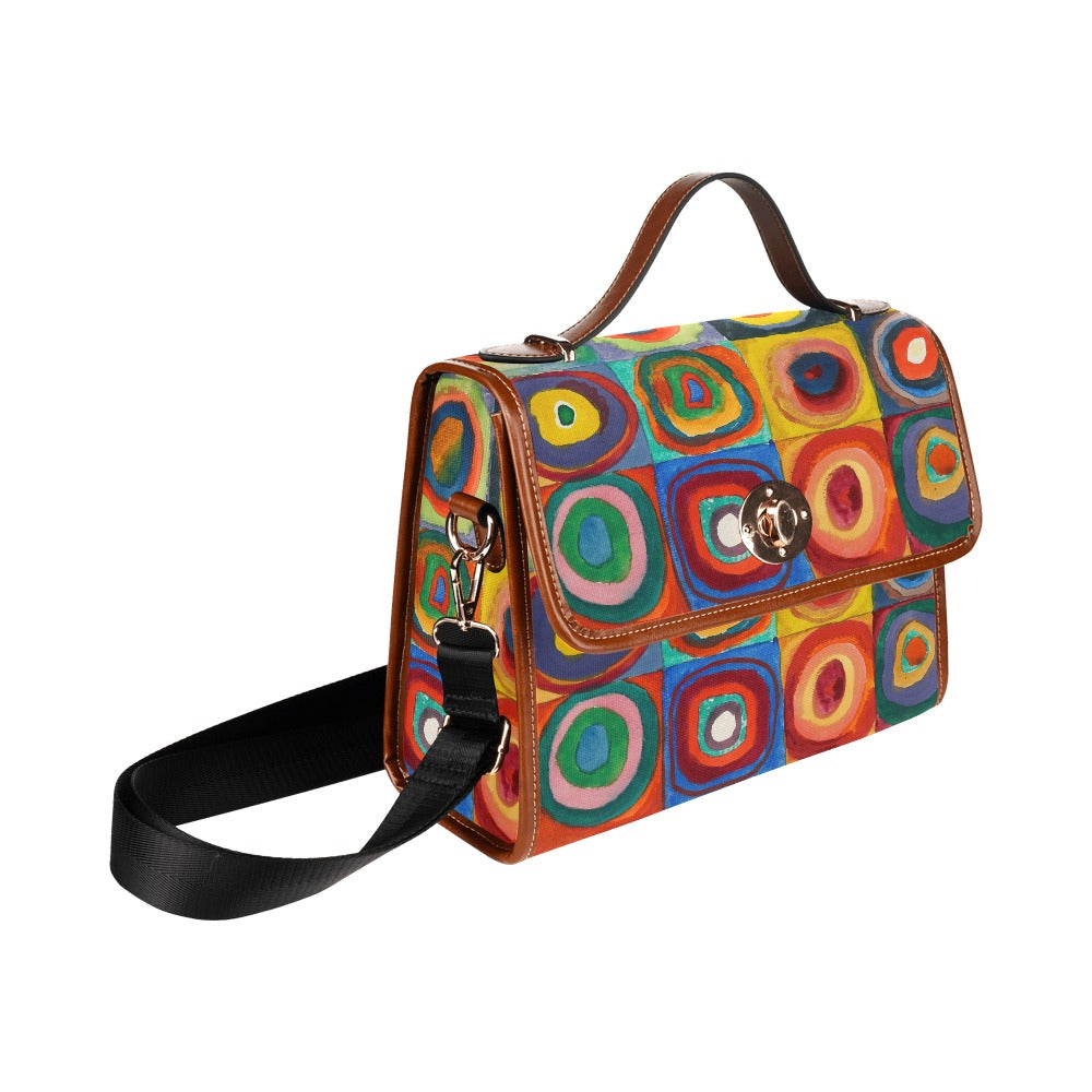 WASSILY KANDINSKY - FARBSTUDIE QUADRATE - WATERPROOF CANVAS BAG FOR HER