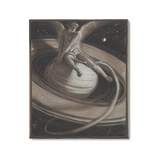 ELIHU VEDDER - THE THRONE OF SATURN - WRAPPED CANVAS PRINT 20" x 24"