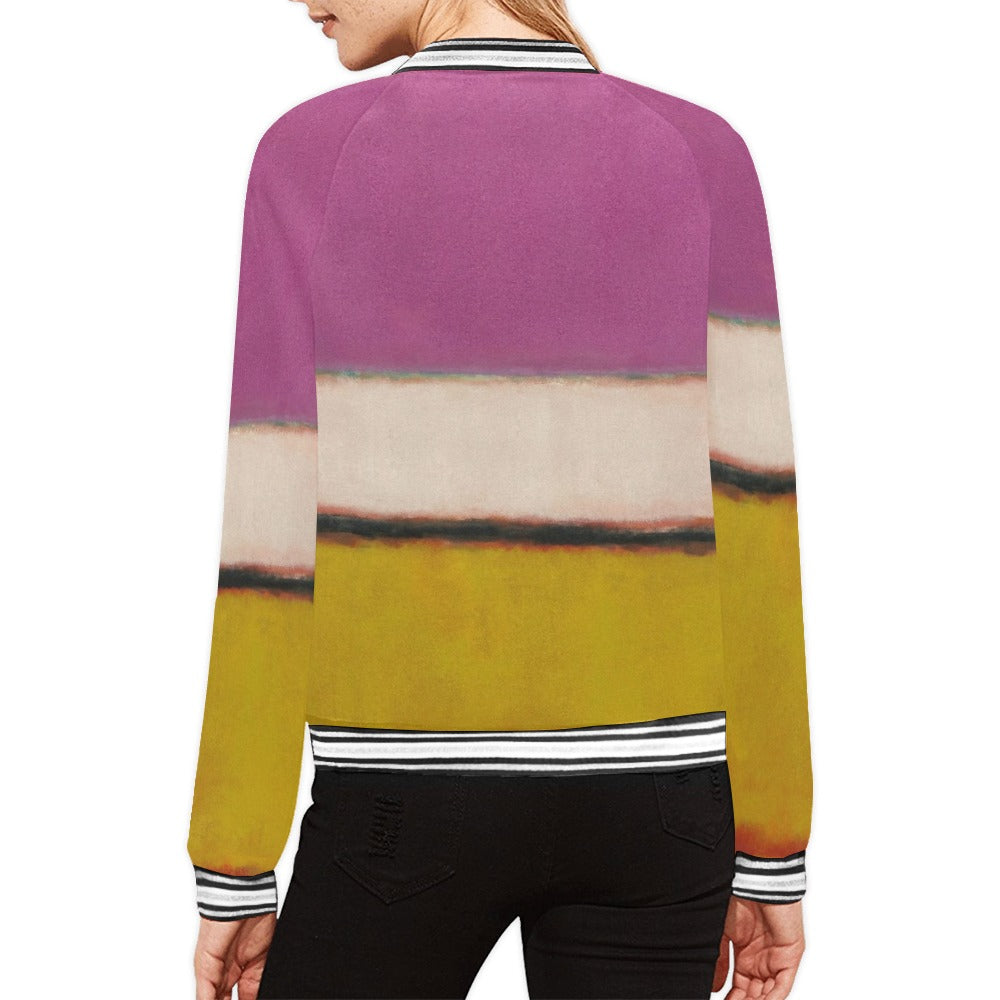 MARK ROTHKO - ABSTRACT - WOMEN'S FULL ZIPPER JACKET