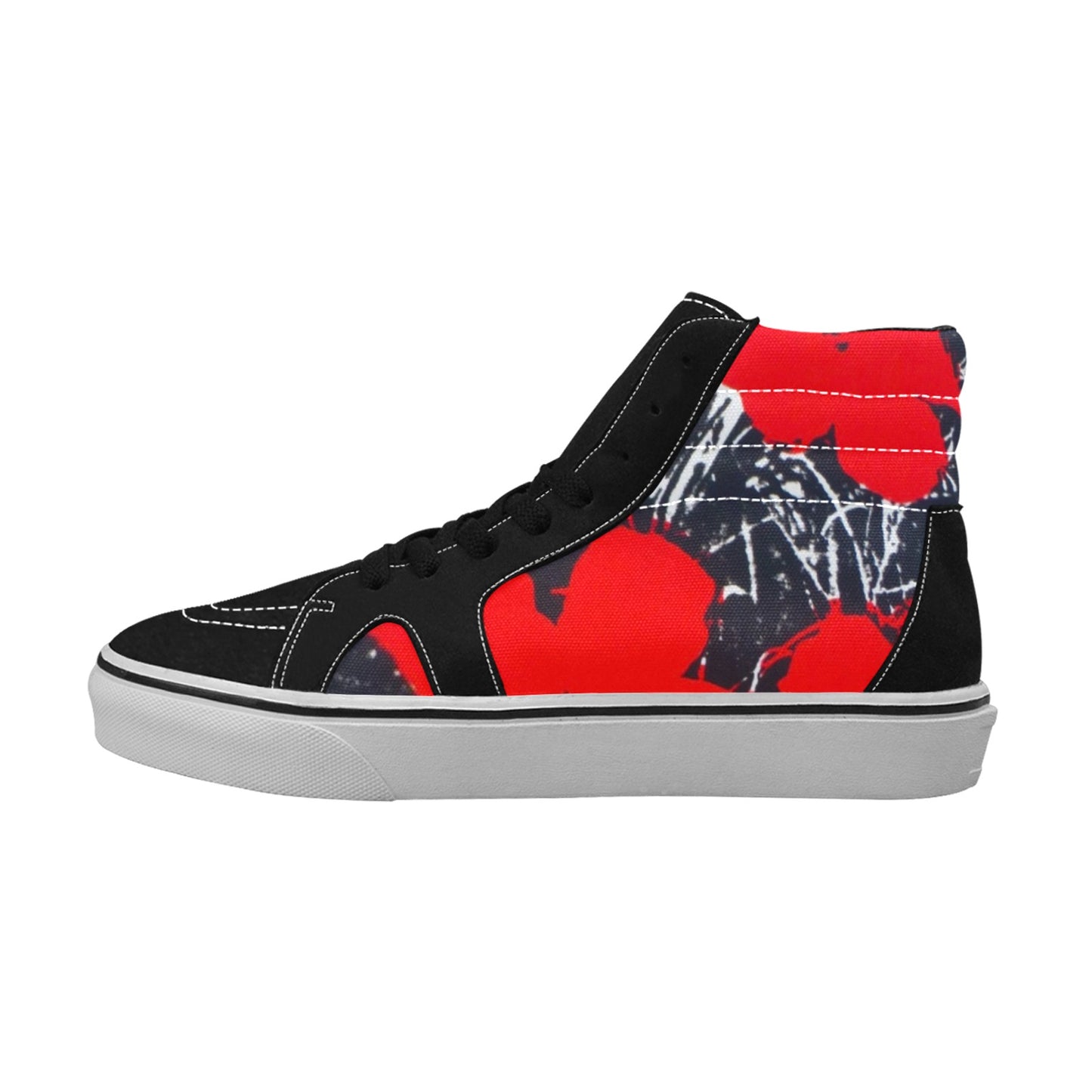 ANDY WARHOL - FLOWERS - MEN'S HIGH TOP CANVAS SHOES