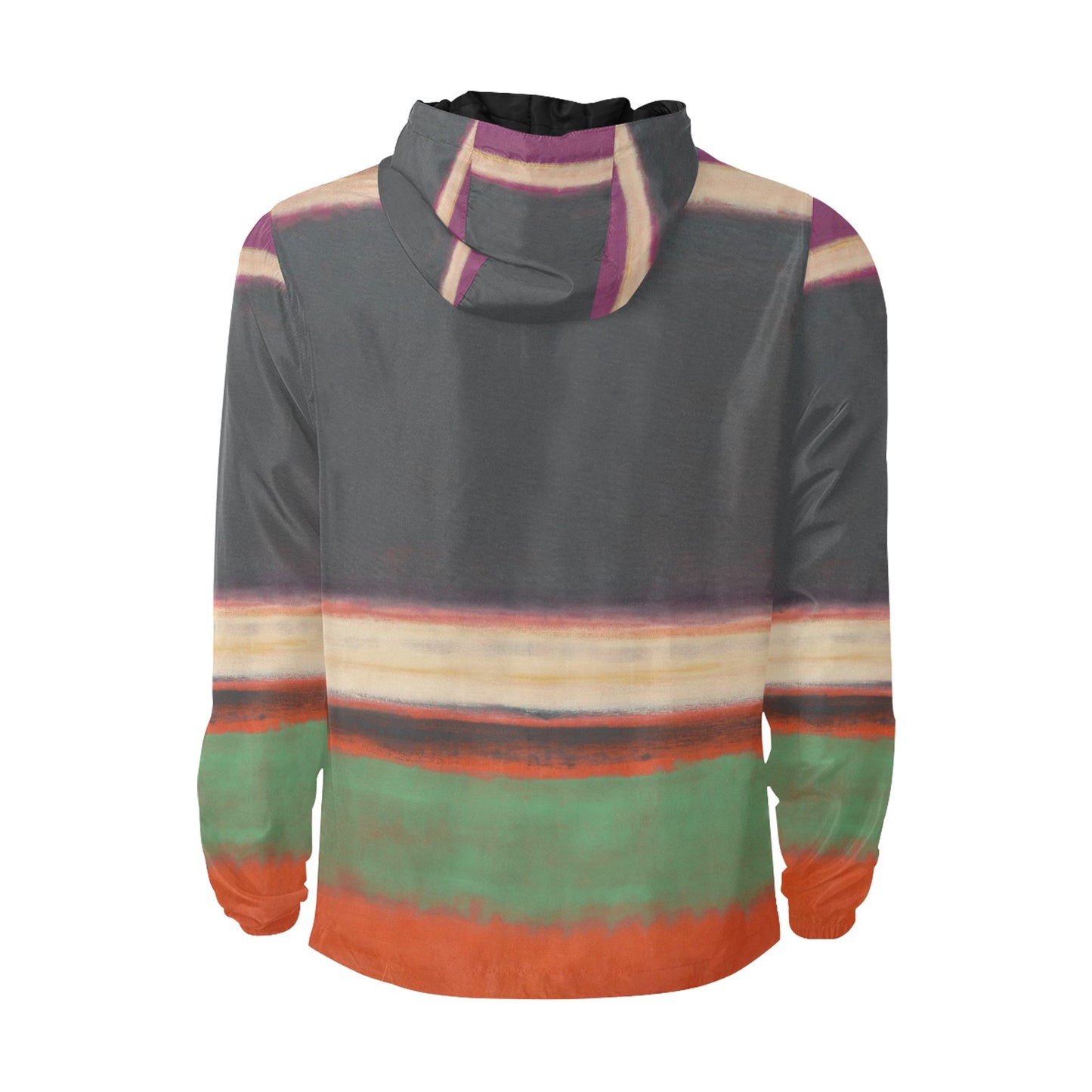 MARK ROTHKO - ABSTRACT ART - MEN'S QUILTED WINDBREAKER 