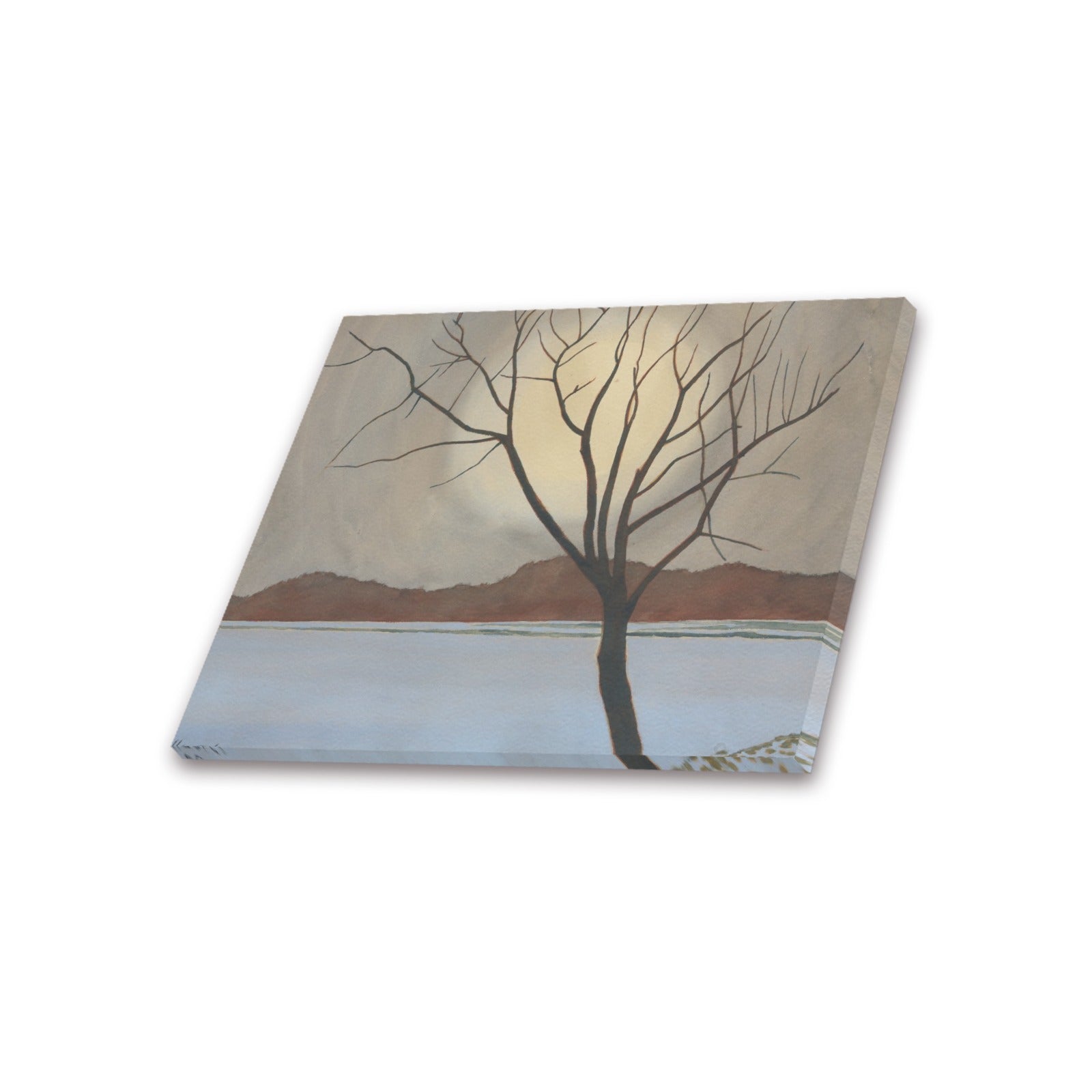 LEON SPILLIAERT - LANDSCHAP MET BOOM OP HET VOORPLAN (1929-30) - CANVAS PRINT 20" x 16"