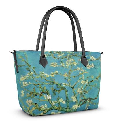 VINCENT VAN GOGH - ALMOND BLOSSOMS - LEATHER TOTE