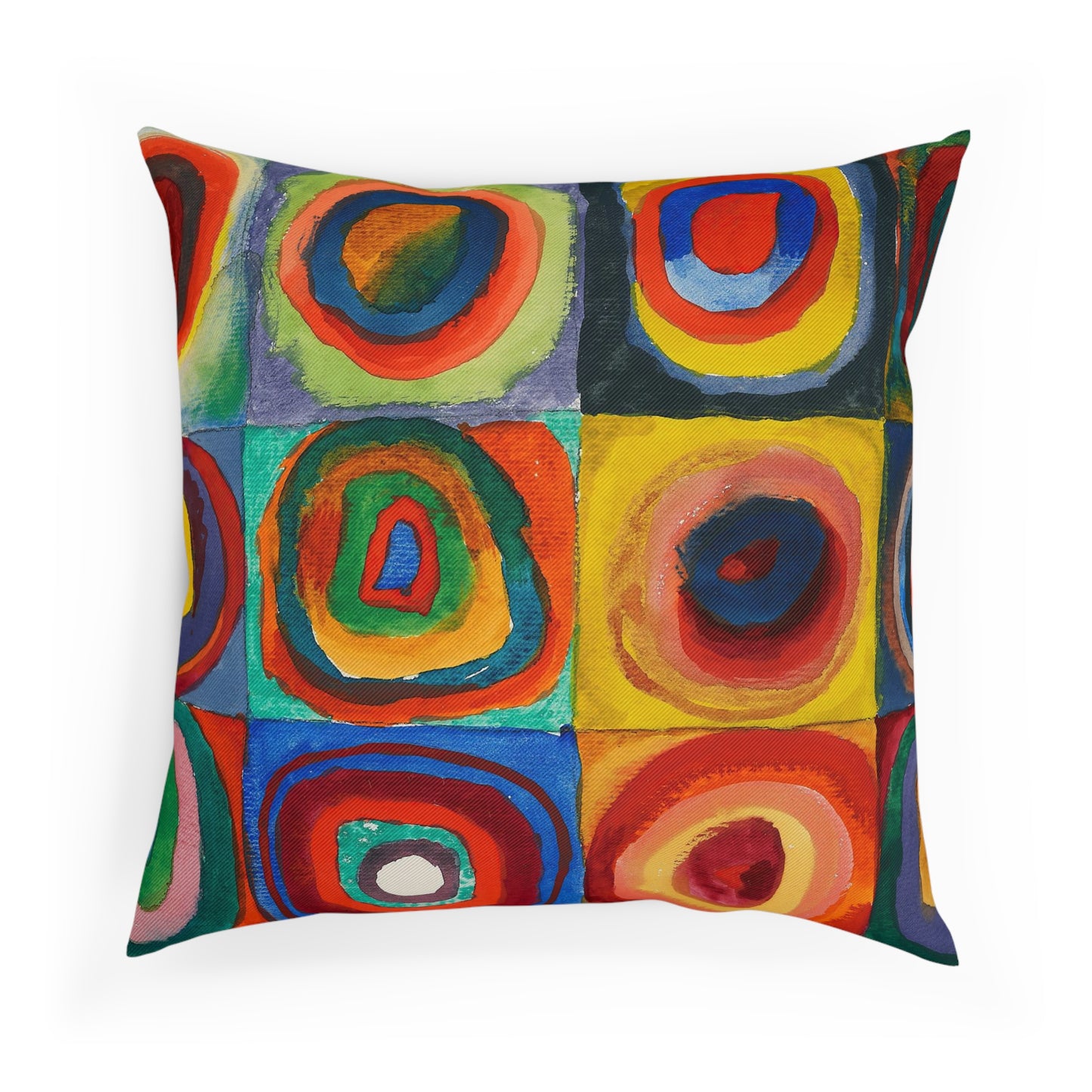 WASSILY KANDINSKY - FARBSTUDIE QUADRATE - COTTON CUSHION