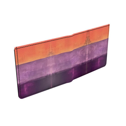MARK ROTHKO - ABSTRACT - NATURAL LEATHER WALLET FOR HIM