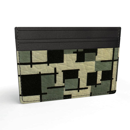 THEO VAN DOESBURG - COMPOSITION XIII - LEATHER CARD HOLDER