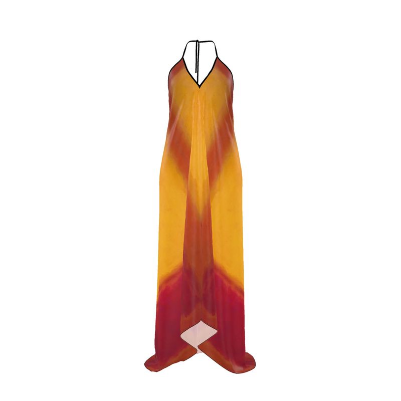 a dress with a tie dye pattern on it