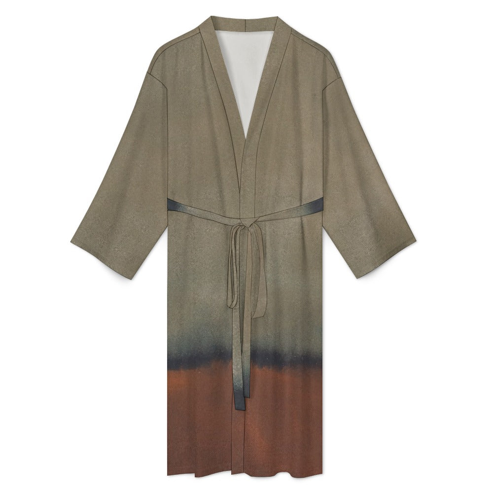 MARK ROTHKO - ABSTRACT ART - MEN'S POLYESTER BATHROBE