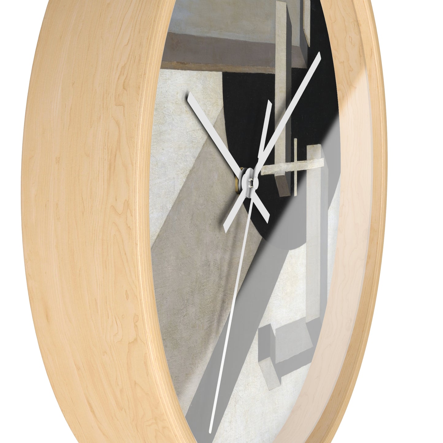 EL LISSITZKY - PROUN 1 D (1919)  - WOODEN ART WALL CLOCK