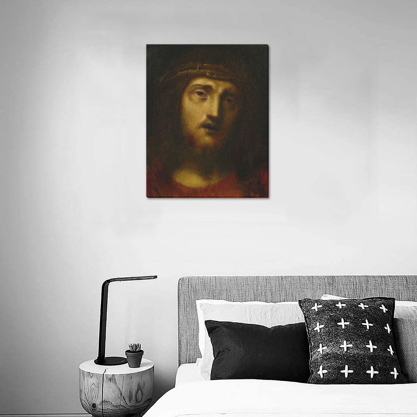 FOLLOWER OF CORREGGIO - CHRIST WITH CROWN OF THORNS - CANVAS PRINT 16" x 20"