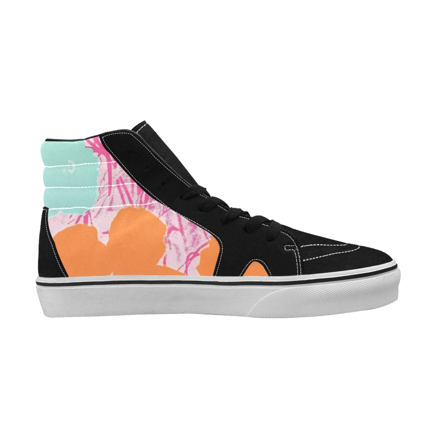 ANDY WARHOL - FLOWERS - WOMEN'S HIGH TOP CANVAS SHOES