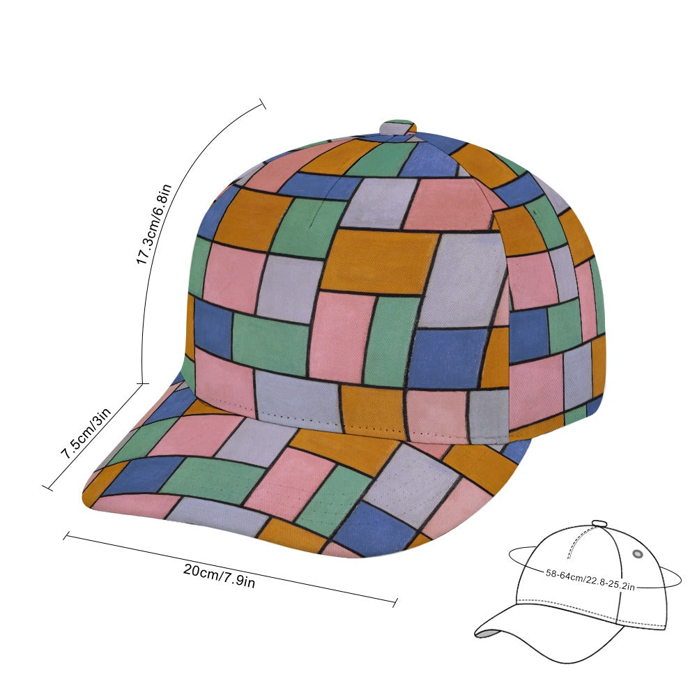 THEO VAN DOESBURG - COMPOSITION IN DISSONANCES - BASEBALL UNISEX BASEBALL CAP