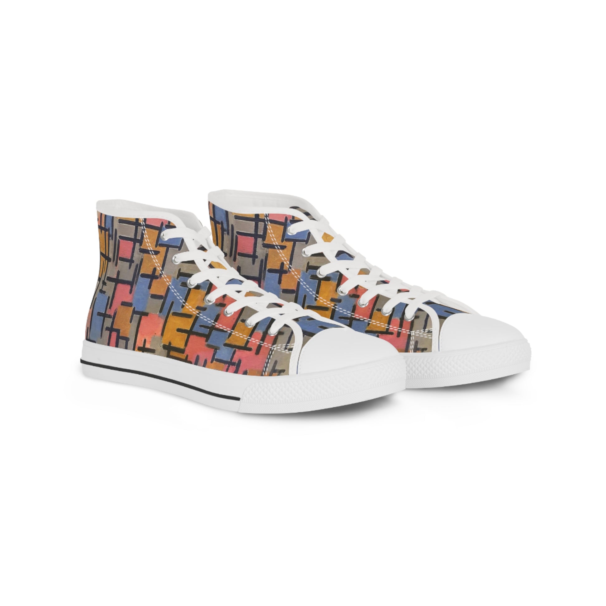 PIET MONDRIAN - COMPOSIZIONE - HIGH TOP SNEAKERS FOR HIM 