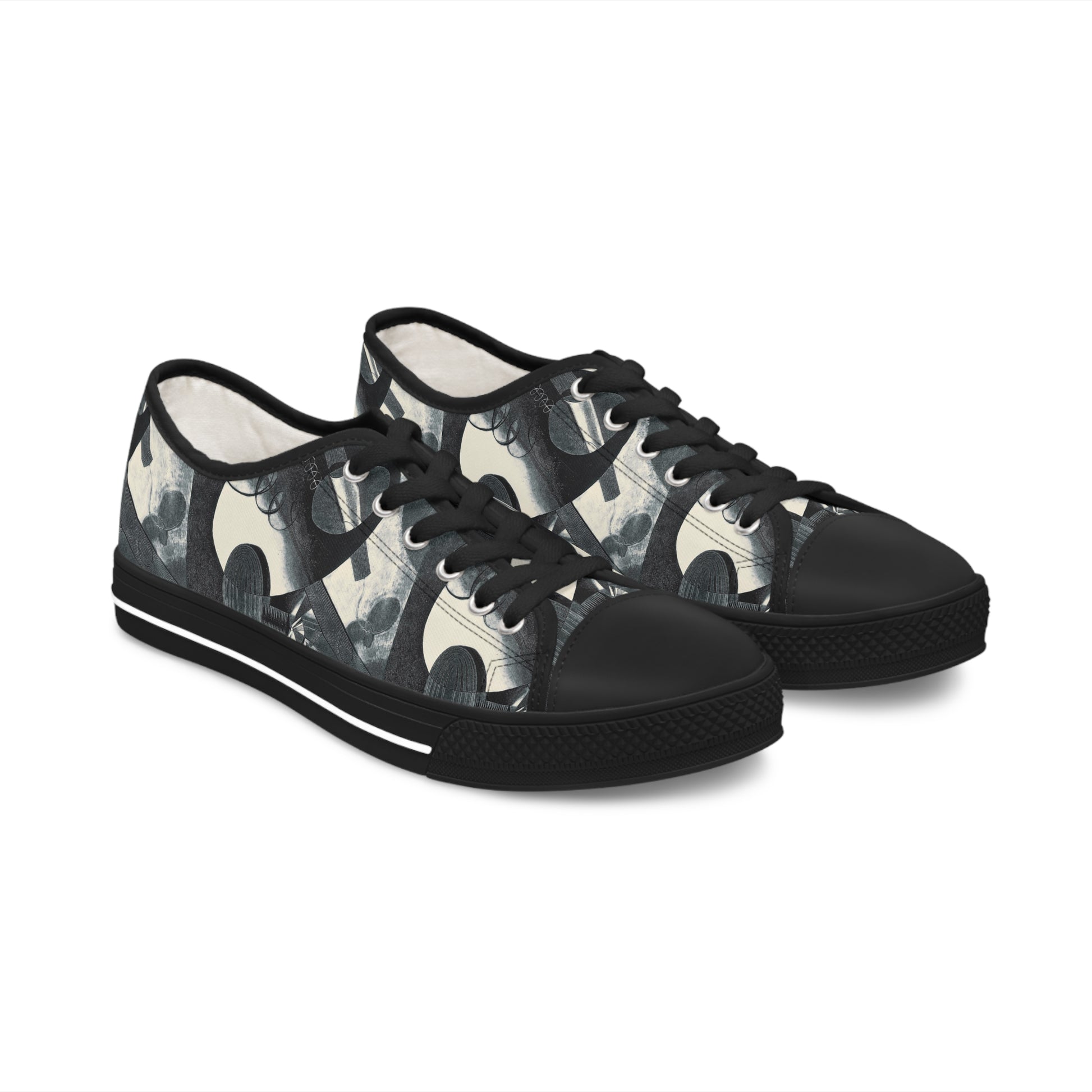 KAROL HILLER - HELIOGRAPHIC COMPOSITION (XXIX) - LOW TOP ART SNEAKERS FOR HER