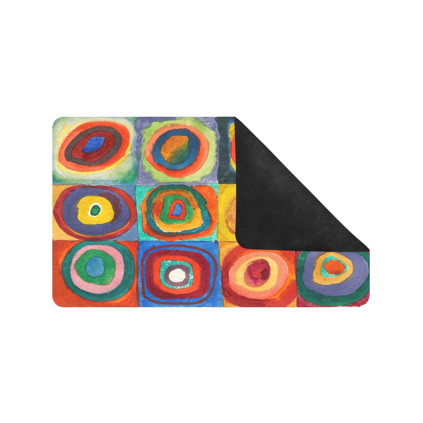 WASSILY KANDINSKY - FARBSTUDIE QUADRATE - RUBBER ART DOORMAT