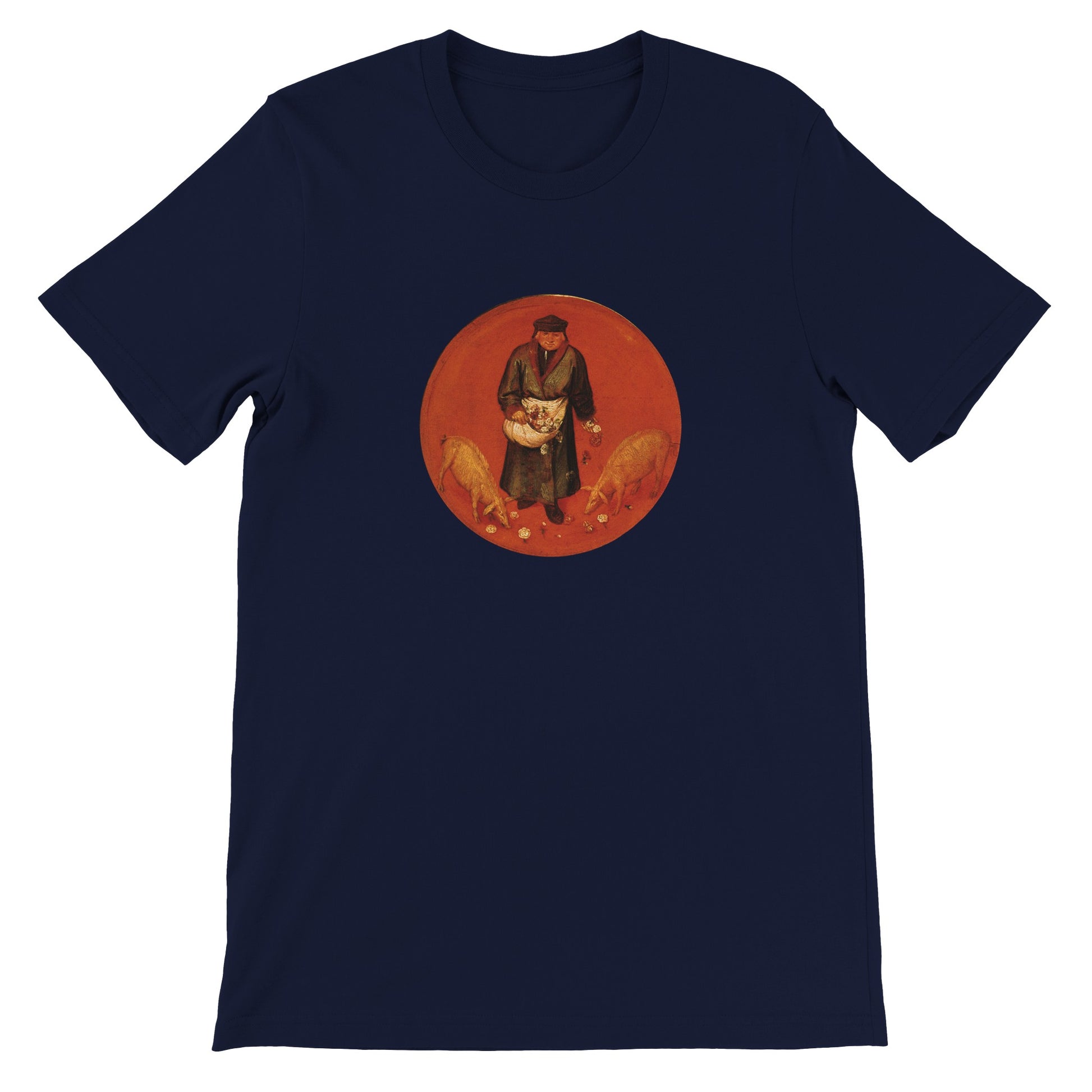 PIETER BRUEGEL - SCATTER ROSES BEFORE PIGS - PREMIUM UNISEX T-SHIRT