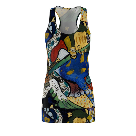 WASSILY KANDINSKY - SAINT GEORGE I (1911) - CUT & SEW RACERBACK DRESS