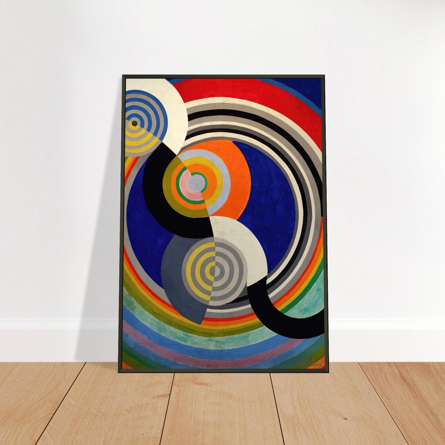 ROBERT DELAUNAY - RYTHME n°2 (1938) - MATTE POSTER IN METAL FRAME