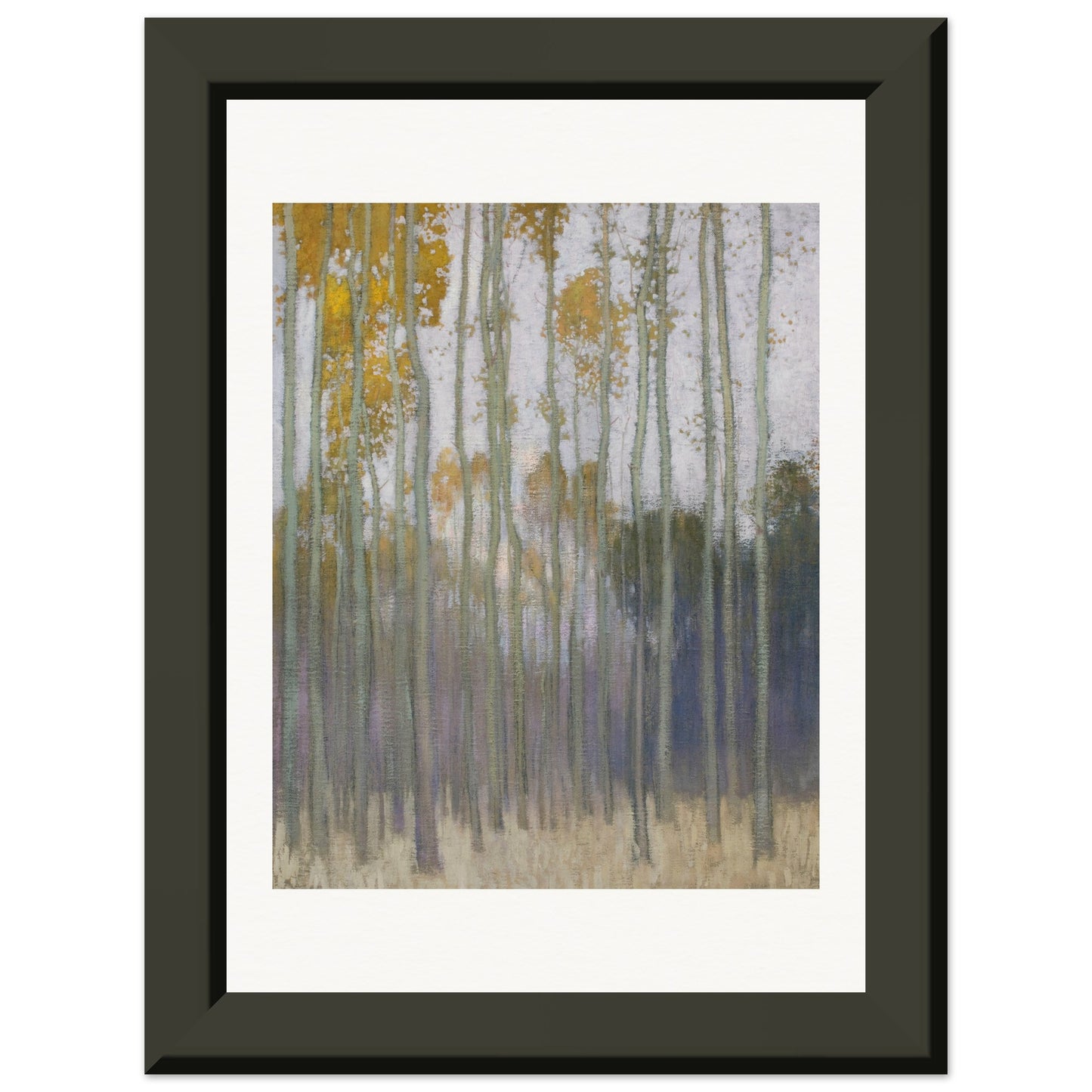 JOHANN WALTER-KURAU - FOREST (MORNING SUN) 1904 - MUSEUM MATTE POSTER IN METAL FRAME