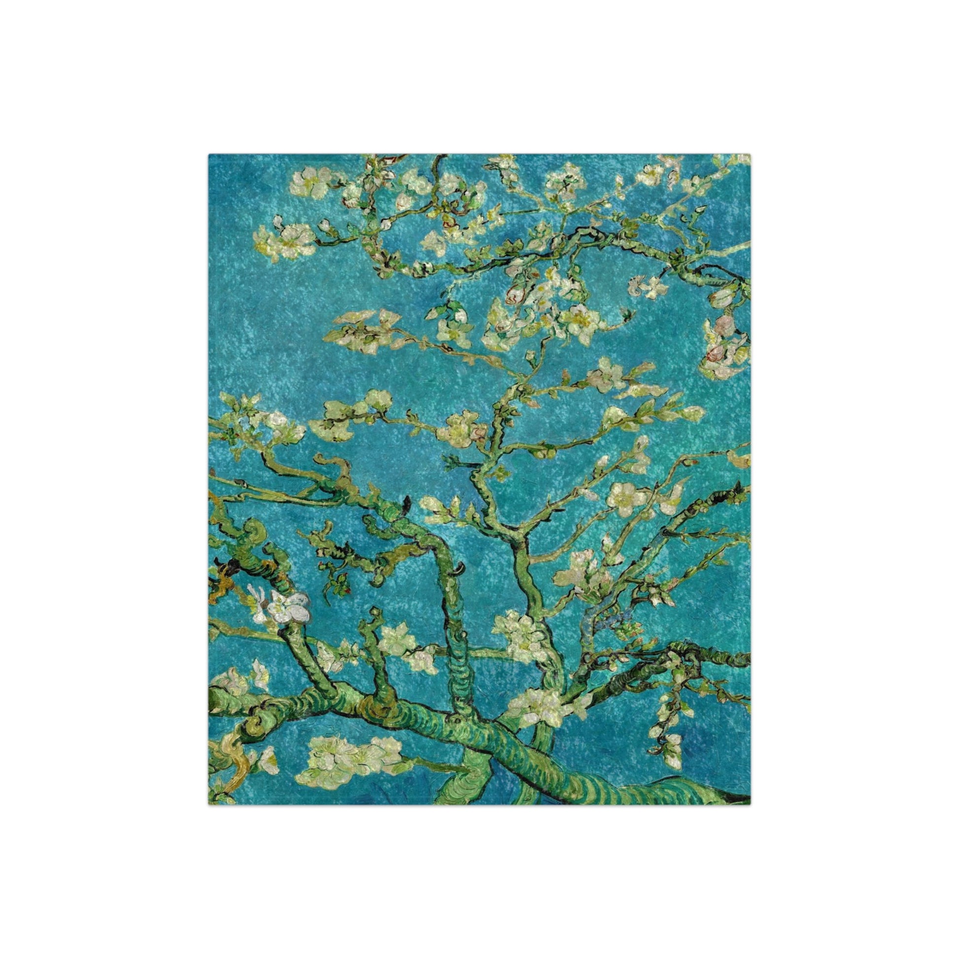 VINCENT VAN GOGH - ALMOND BLOSSOMS - VELVET BLANKET  