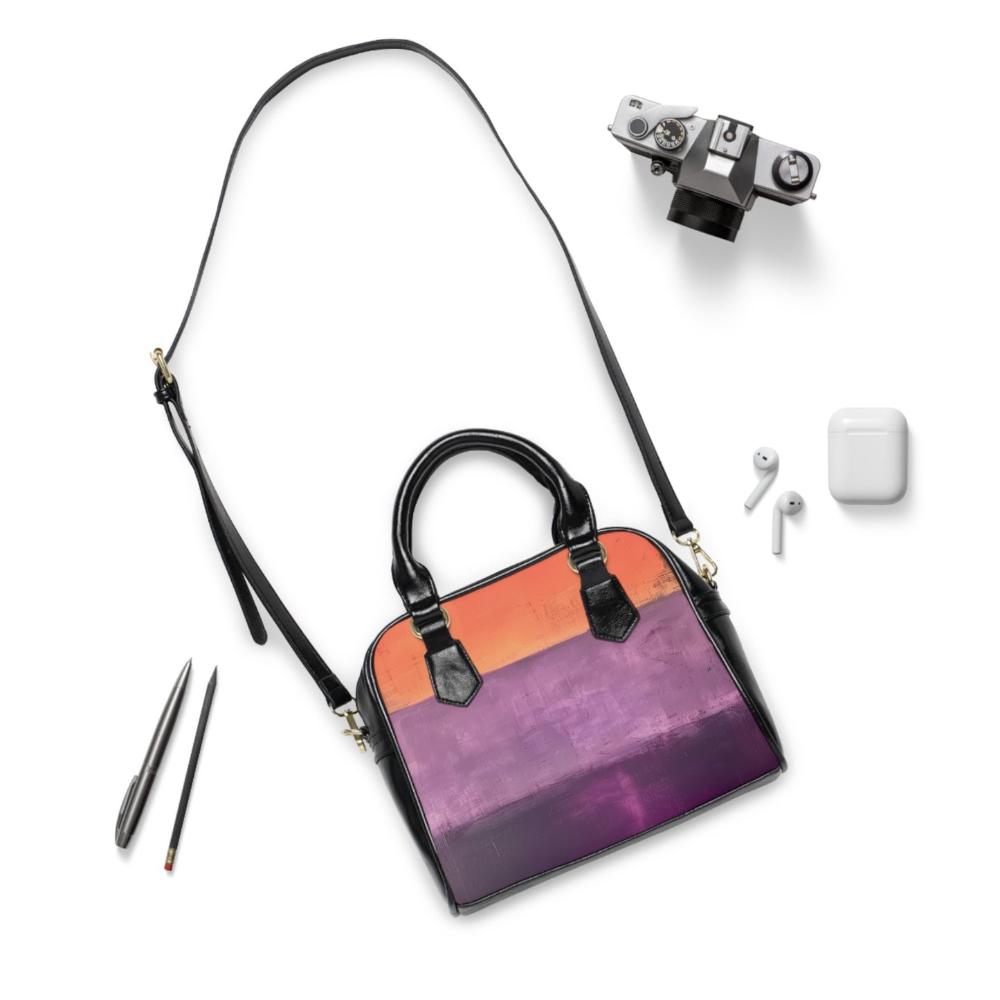 MARK ROTHKO - ABSTRACT - PU LEATHER SHOULDER HANDBAG