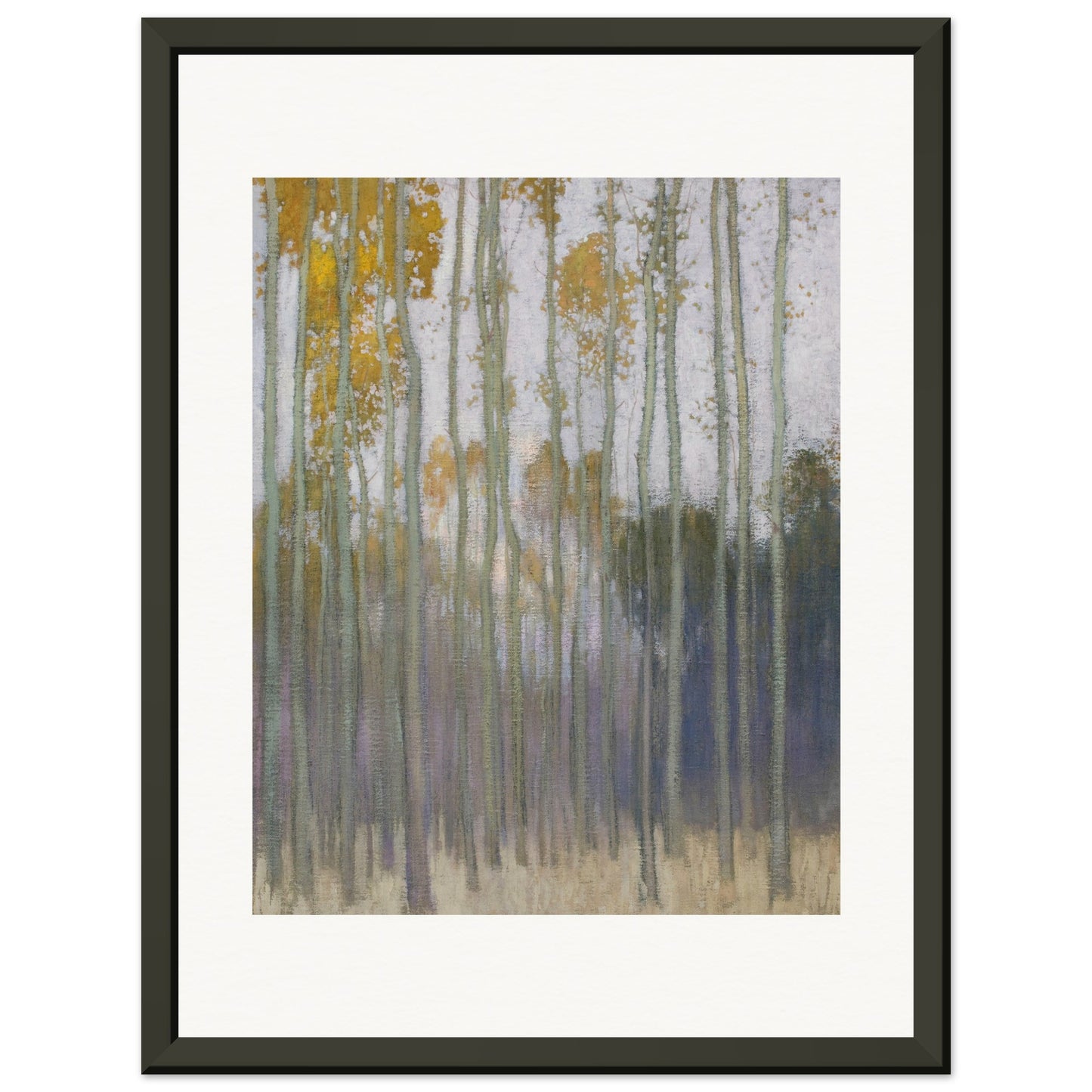 JOHANN WALTER-KURAU - FOREST (MORNING SUN) 1904 - MUSEUM MATTE POSTER IN METAL FRAME