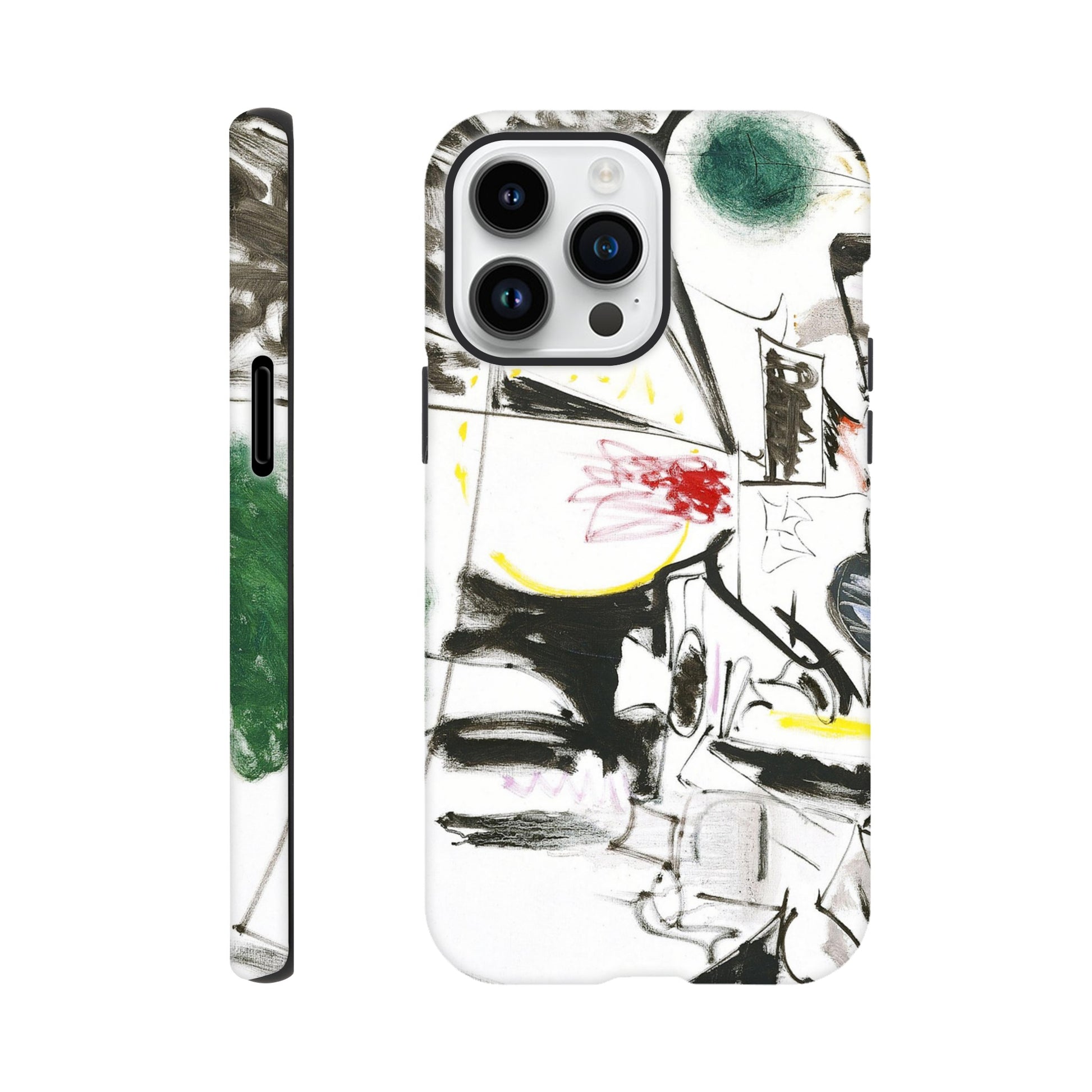 a phone case with a painting on it