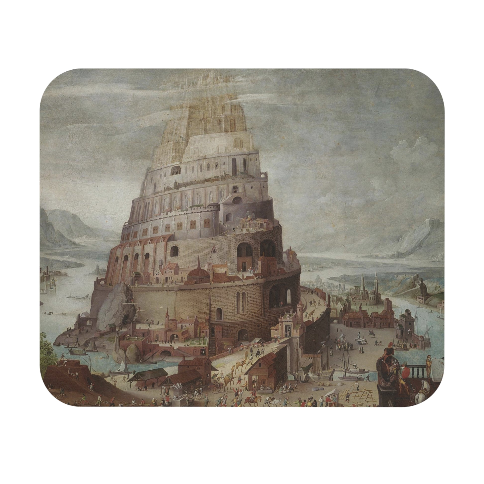 PETER BRUEGEL - CONSTRUCTION OF BABYLON TOWER - ART MOUSE PAD