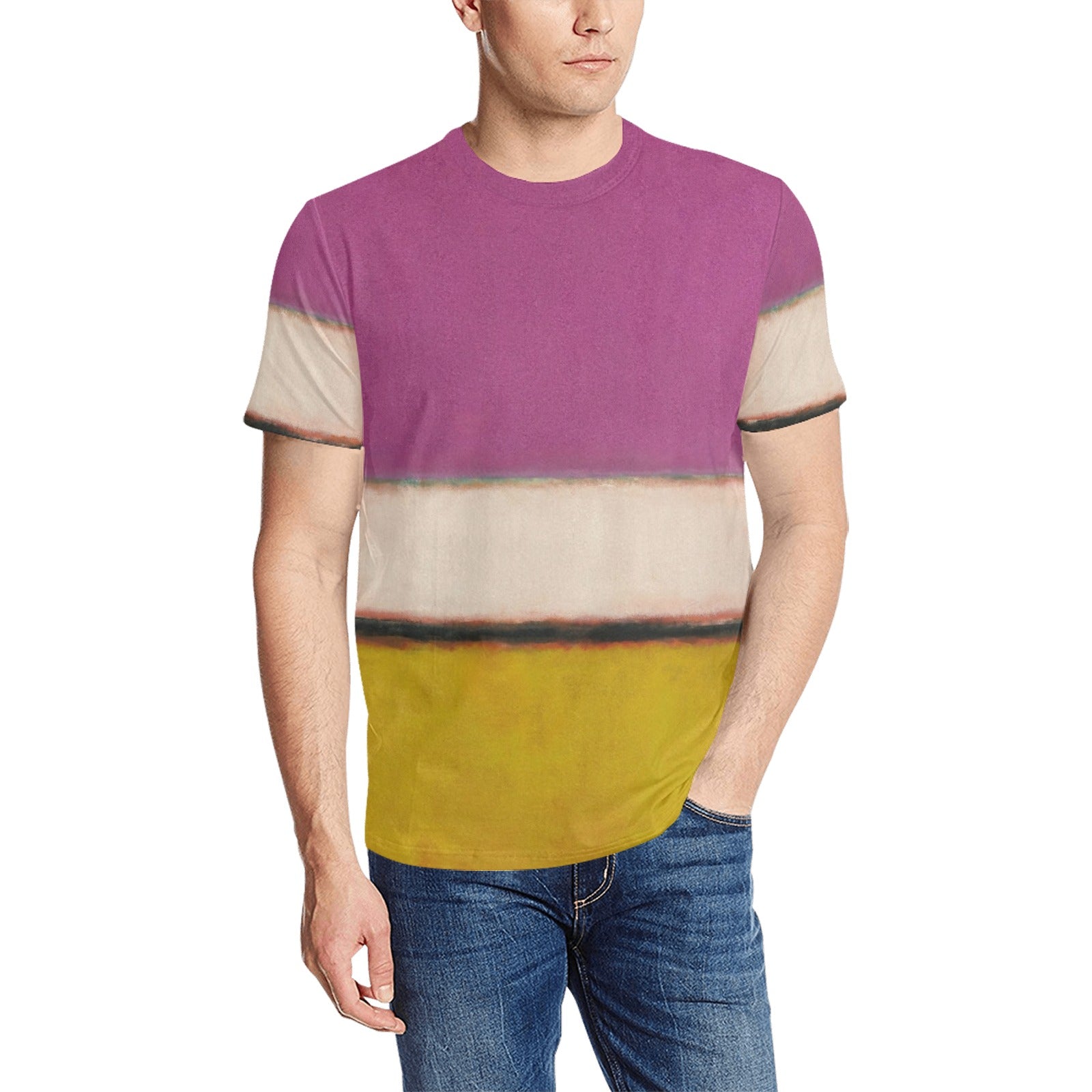 MARK ROTHKO - ABSTRACT ART - MEN'S ALL OVER PRINT T-SHIRT 