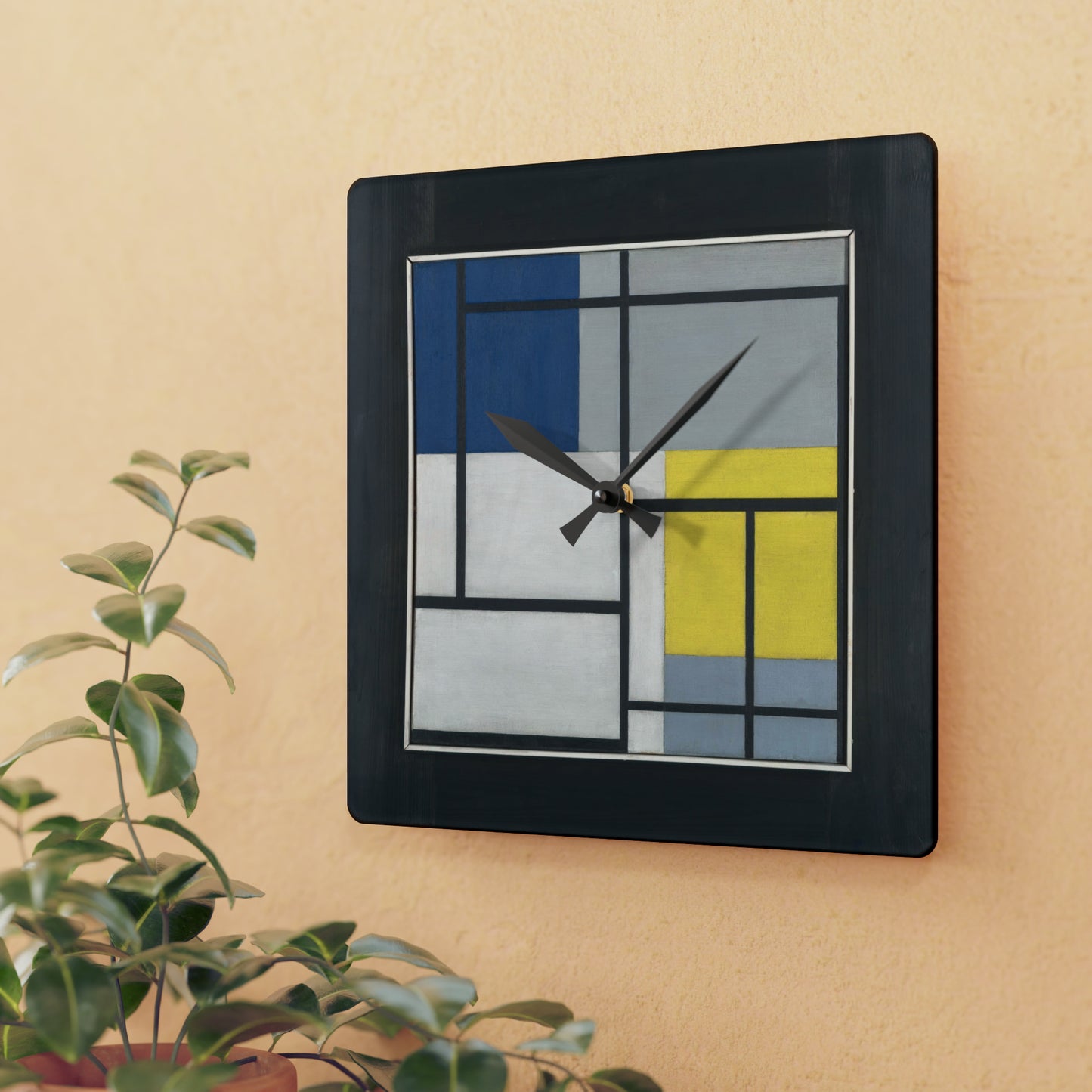 THEO VAN DOESBURG - SIMULTANEOUS COMPOSITION - WALL CLOCK 