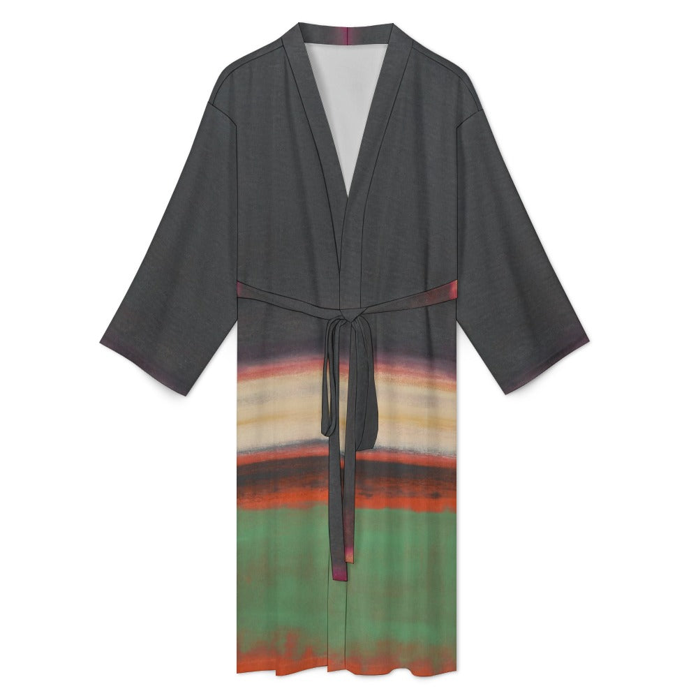 MARK ROTHKO - ABSTRACT ART - MEN'S POLYESTER BATHROBE