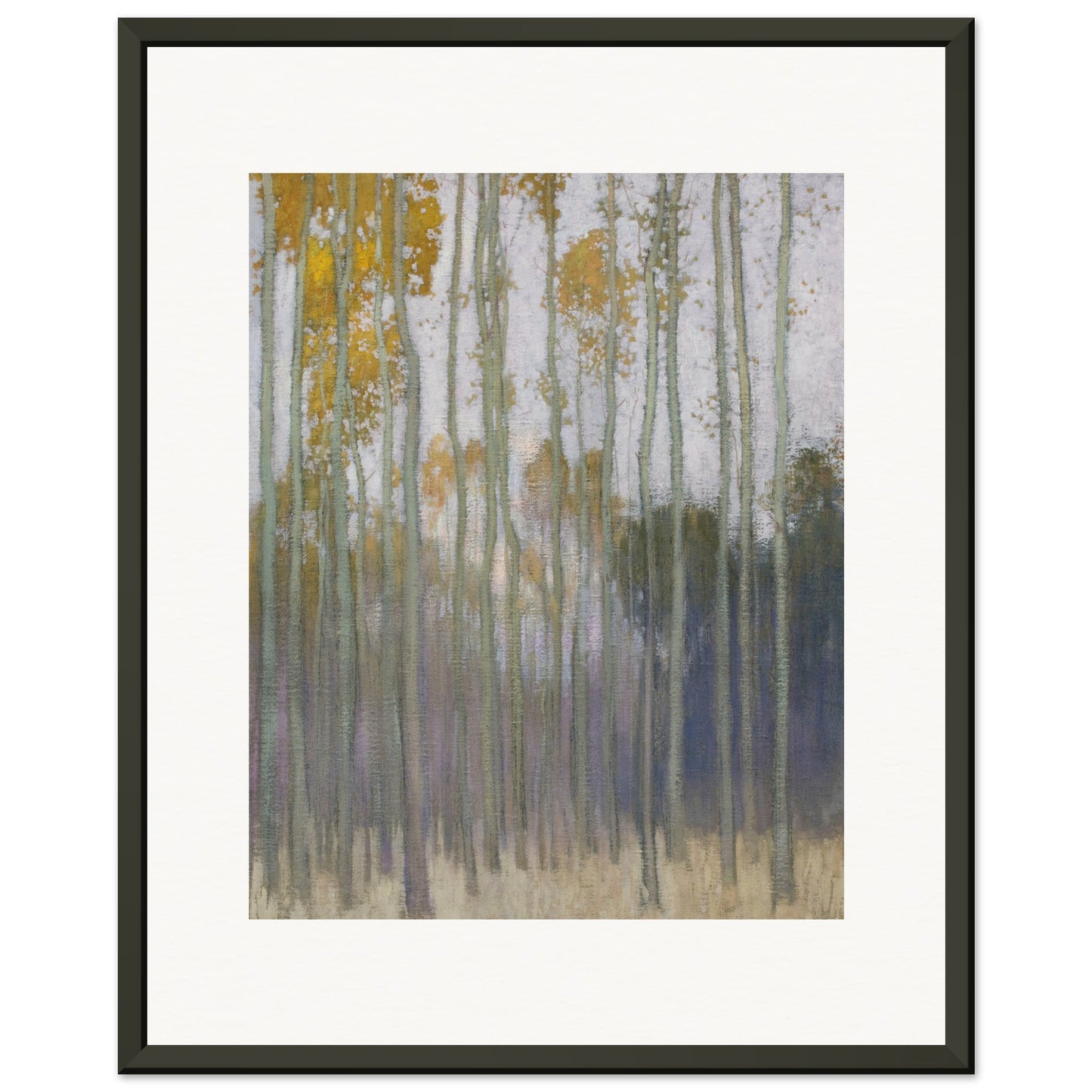 JOHANN WALTER-KURAU - FOREST (MORNING SUN) 1904 - MUSEUM MATTE POSTER IN METAL FRAME