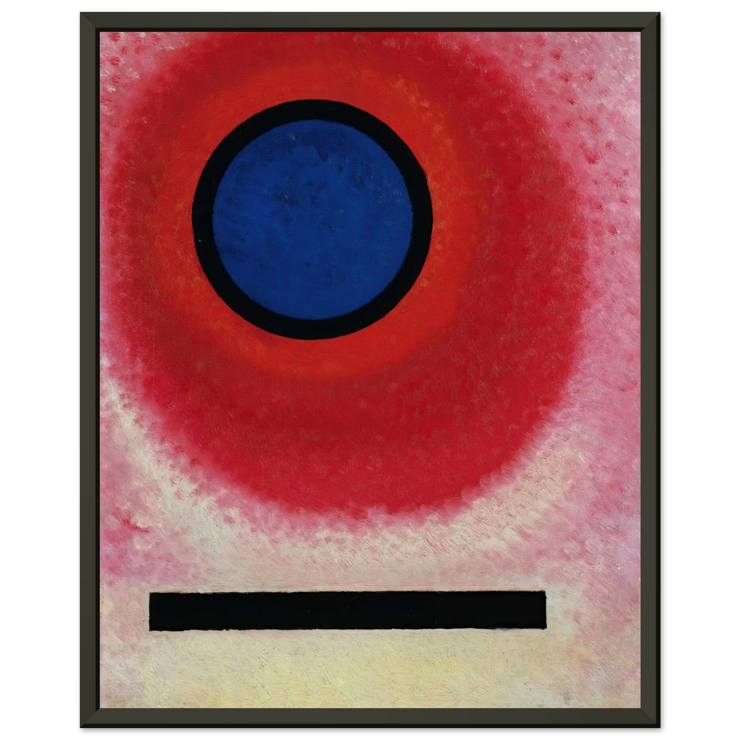 WASSILY KANDINSKY - BLAUER KREIS No. 2 (CERCLE BLEU LI) (1925) - MUSEUM MATTE POSTER IN METAL FRAME